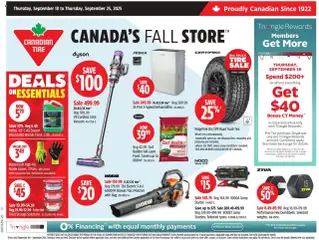 Preview of Canadian Tire flyer / circulaire from shop Canadian Tire valid from 18.09.2025