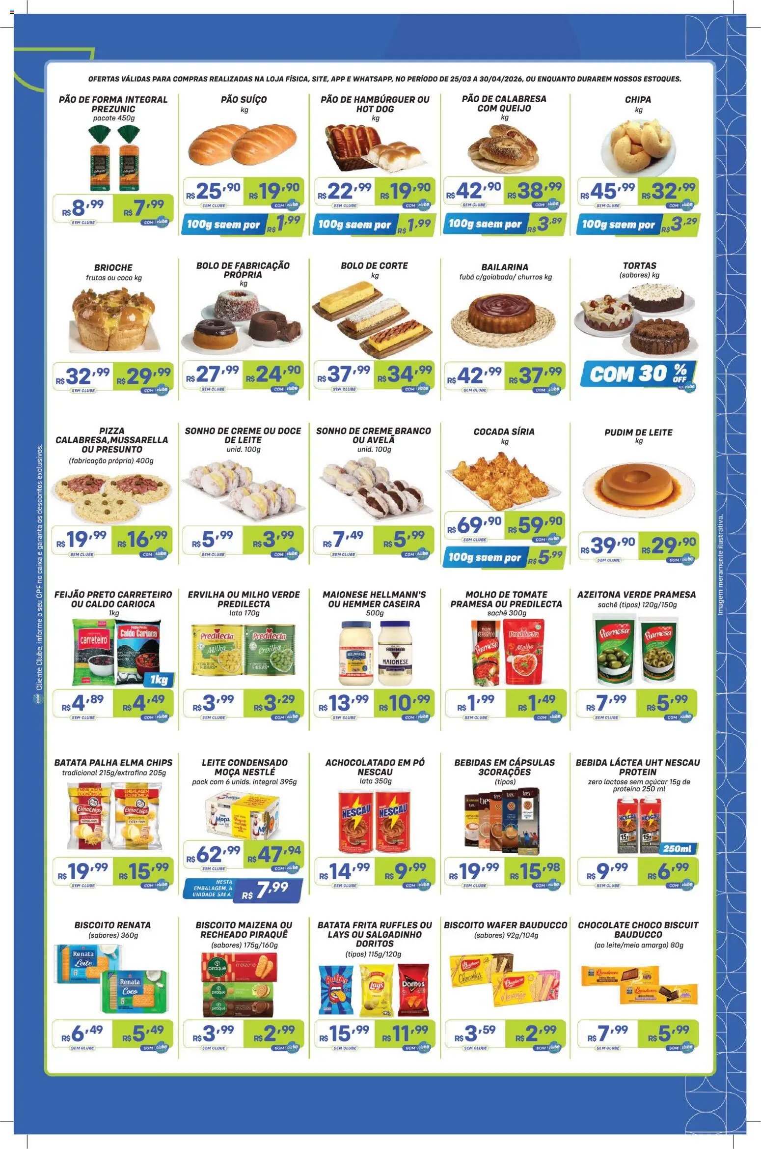 Prezunic Folheto - válido de 25.03.2026 | Página: 3 | Produtos: Fubá, Queijo, Batata frita, Avelã