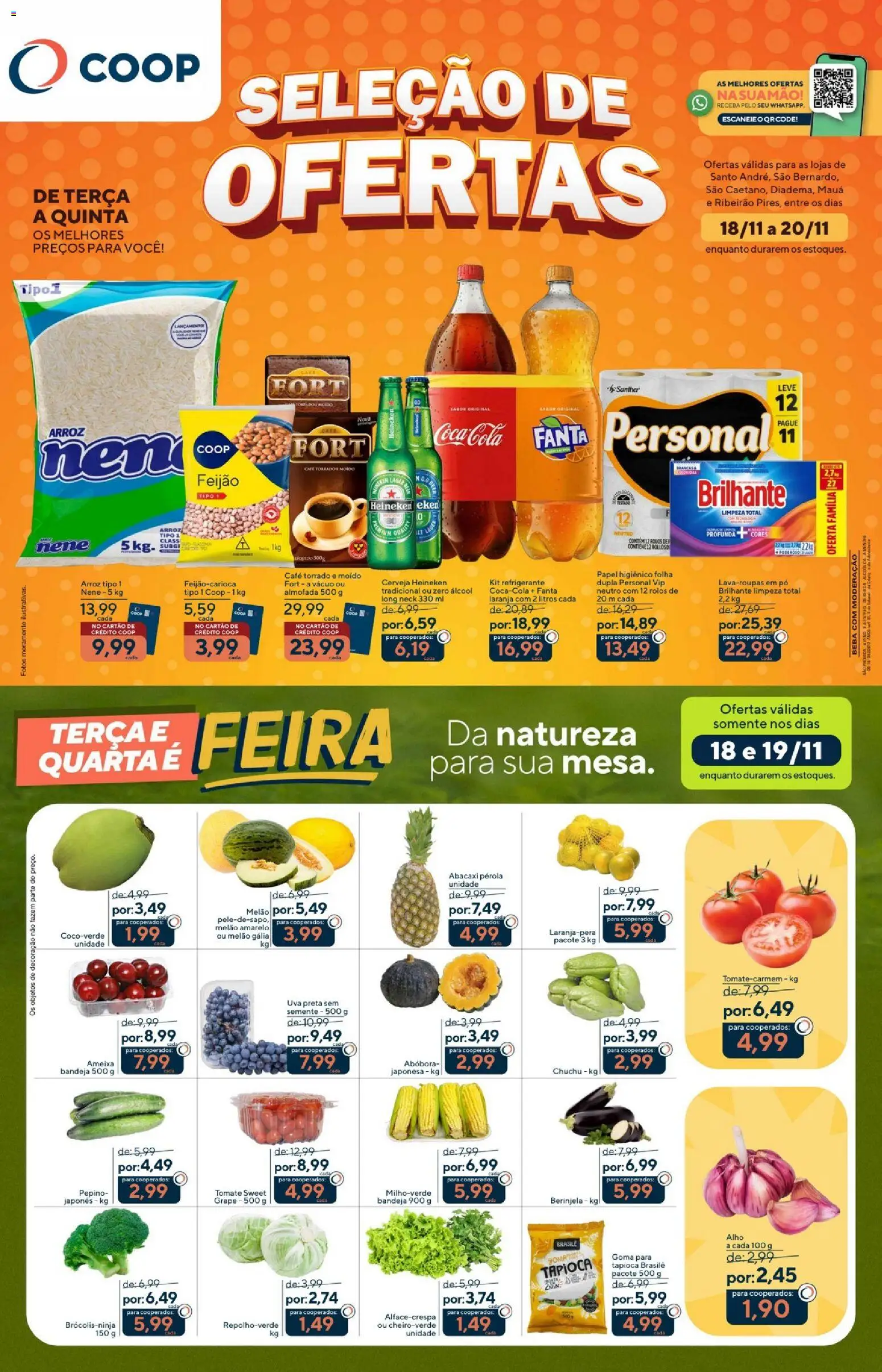 Coop Folheto - válido de 18.11.2025 | Página: 1 | Produtos: Almofada, Cola, Cerveja, Bandeja