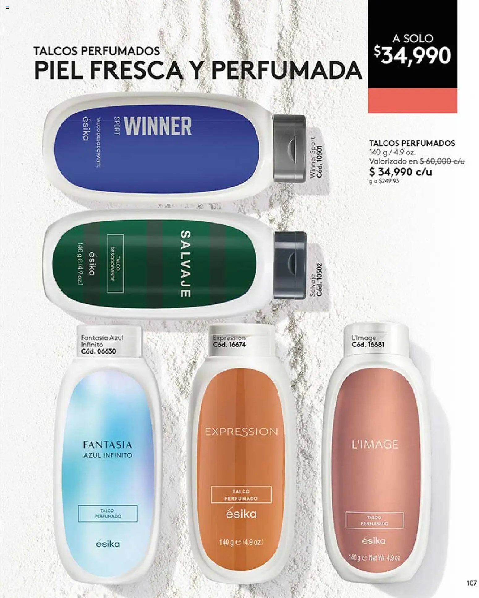 Ésika revista - valida desde el 03.04.2026 | Página: 107 | Productos: Desodorante