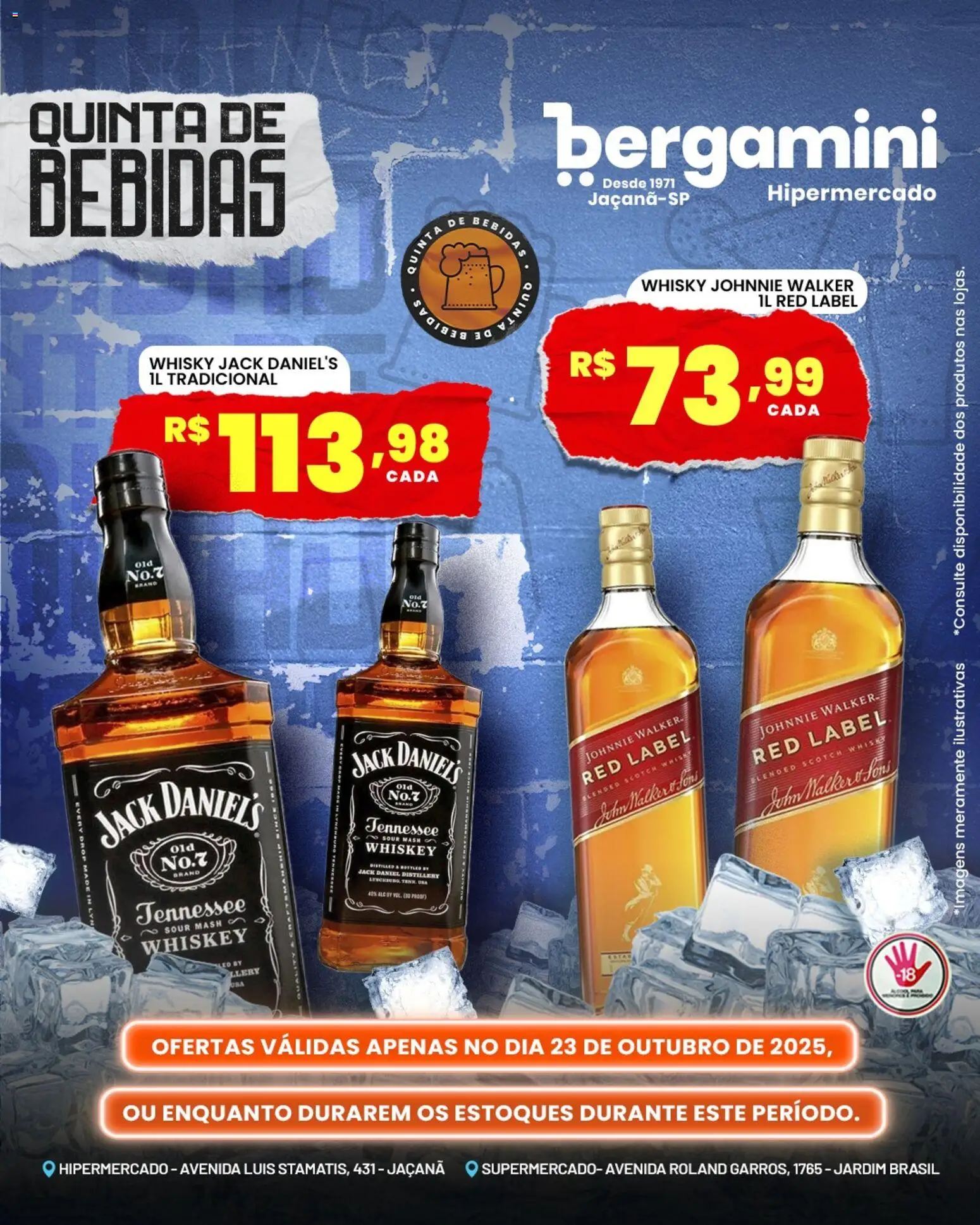 Supermercado Bergamini Folheto - válido de 23.10.2025 | Página: 9 | Produtos: Pó, Whisky