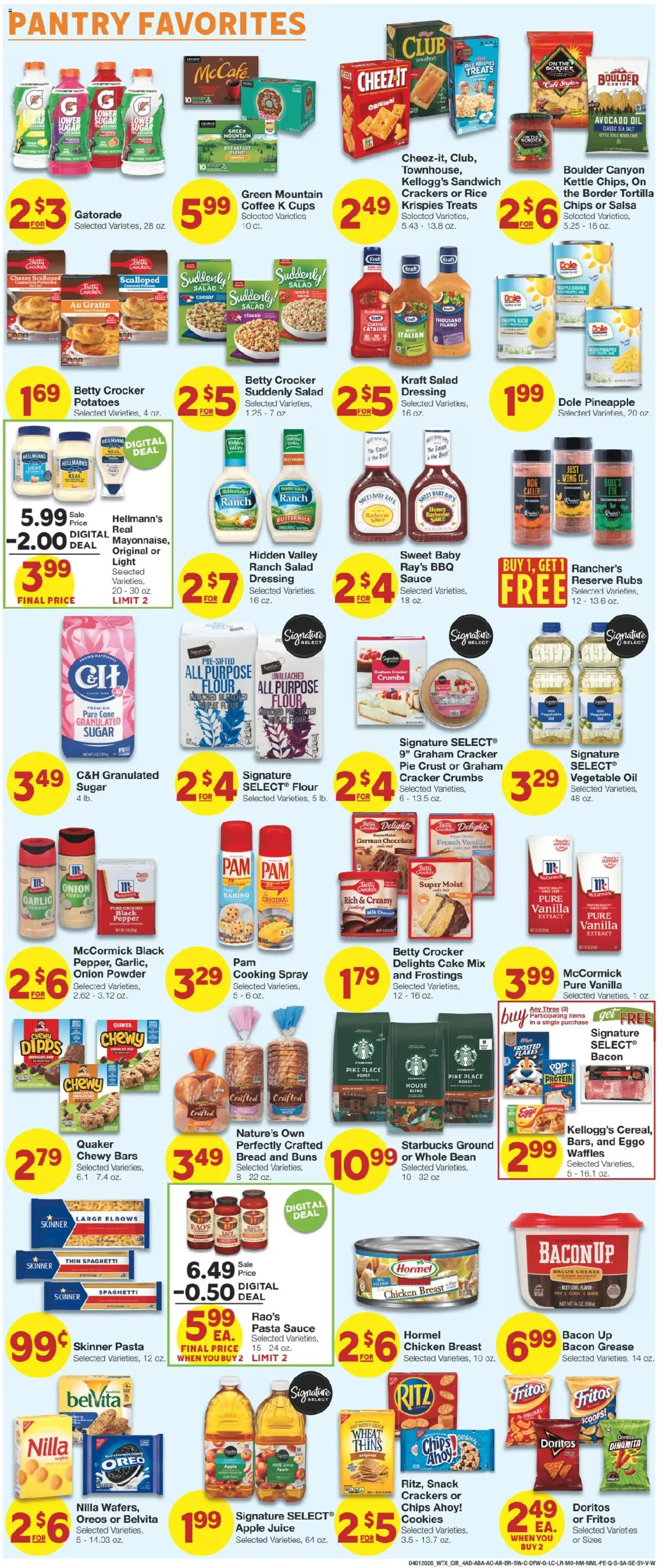 United Supermarkets Weekly Ad - valid from 31.03.2026 | Page: 4 | Products: Oil, Chocolate, Juice, Avocado