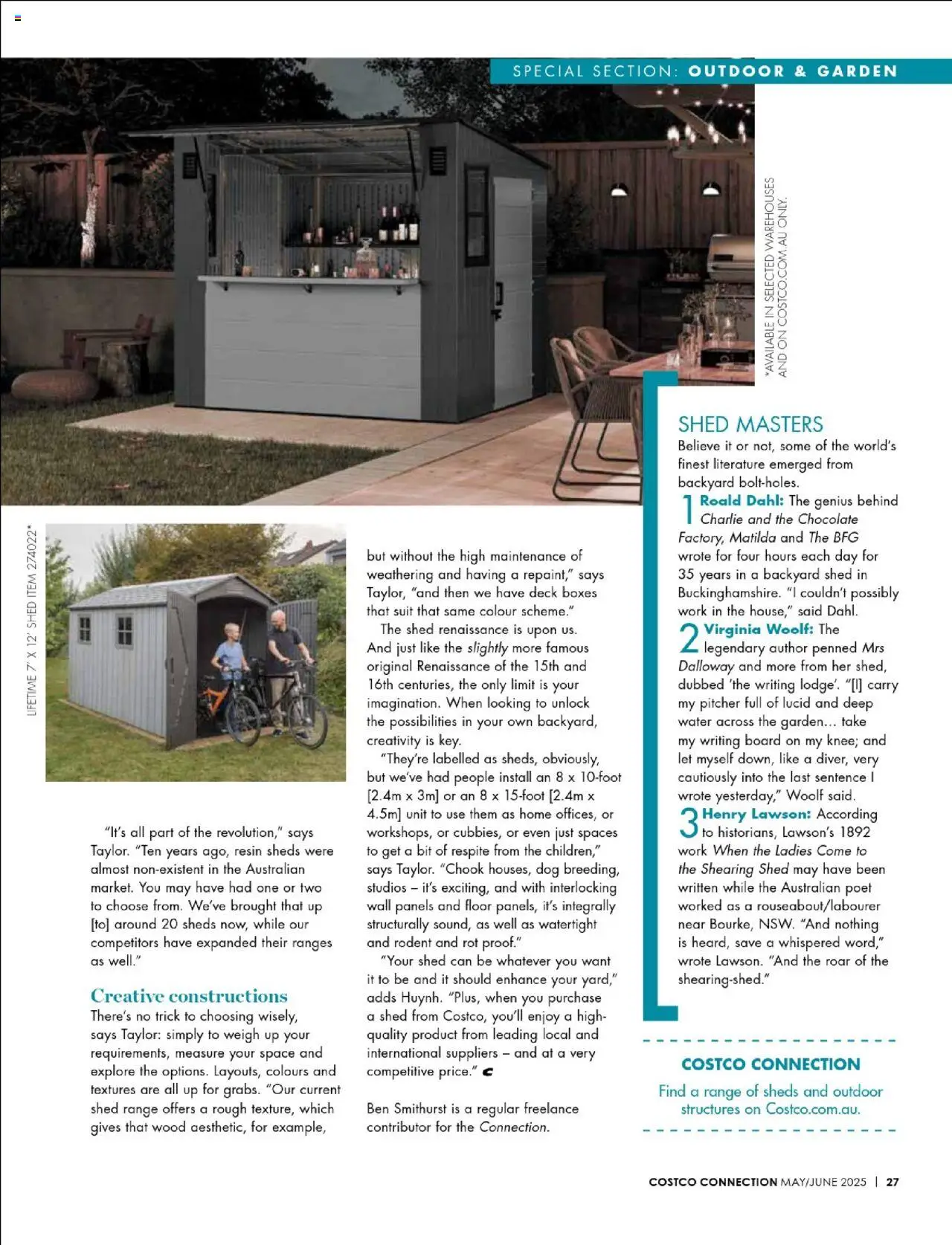 Costco catalogue - valid from 01.05.2025 | Page: 27 | Products: Chocolate, Wood, Water, Shed