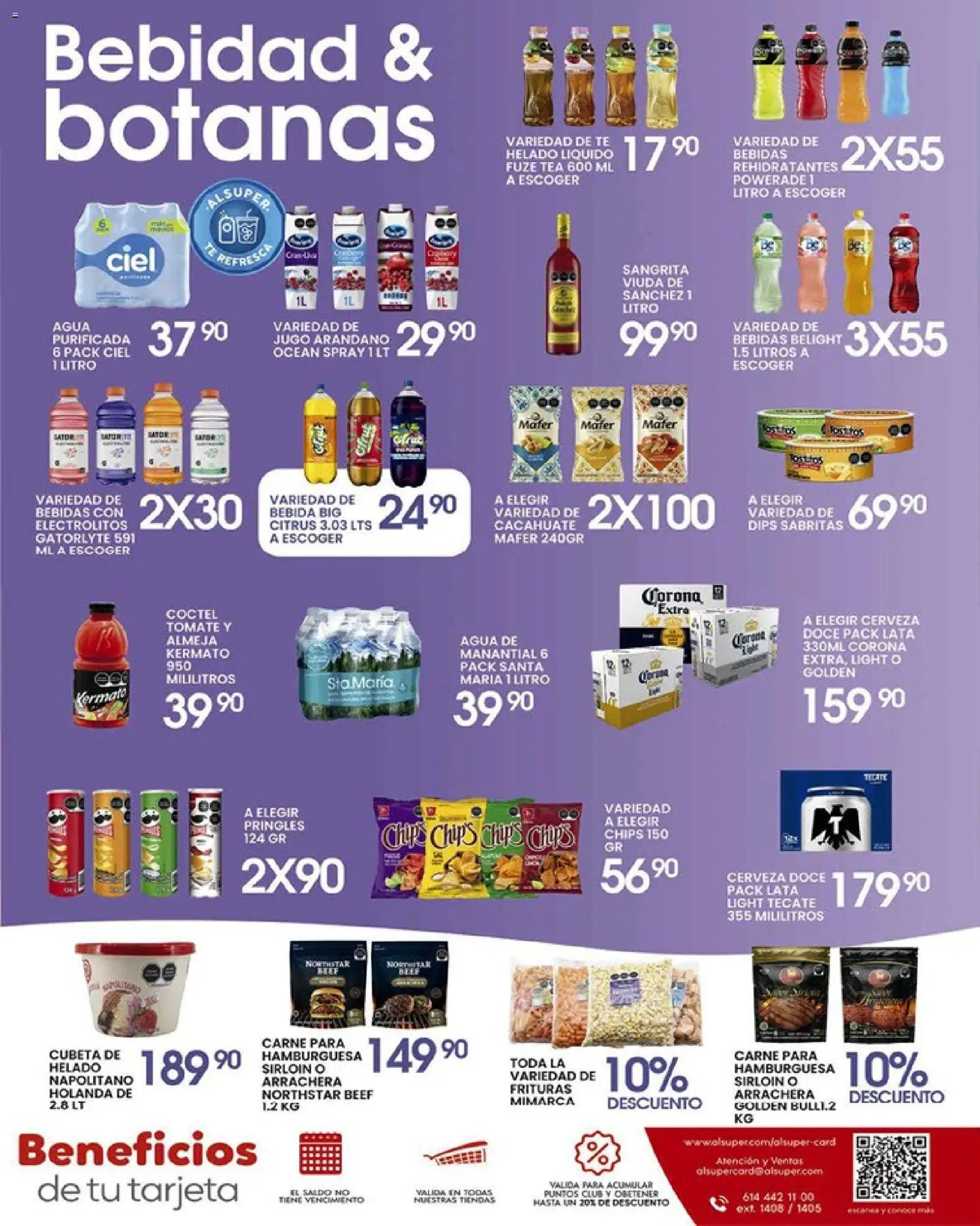 Nuevas ofertas de Alsuper válidas en toda la República Mexicana desde el 07.04.2026. ¡Encuentra las mejores ofertas en Alsuper folleto Saltillo! | Página: 7 | Productos: Cacahuate, Tomate, Agua, Helado