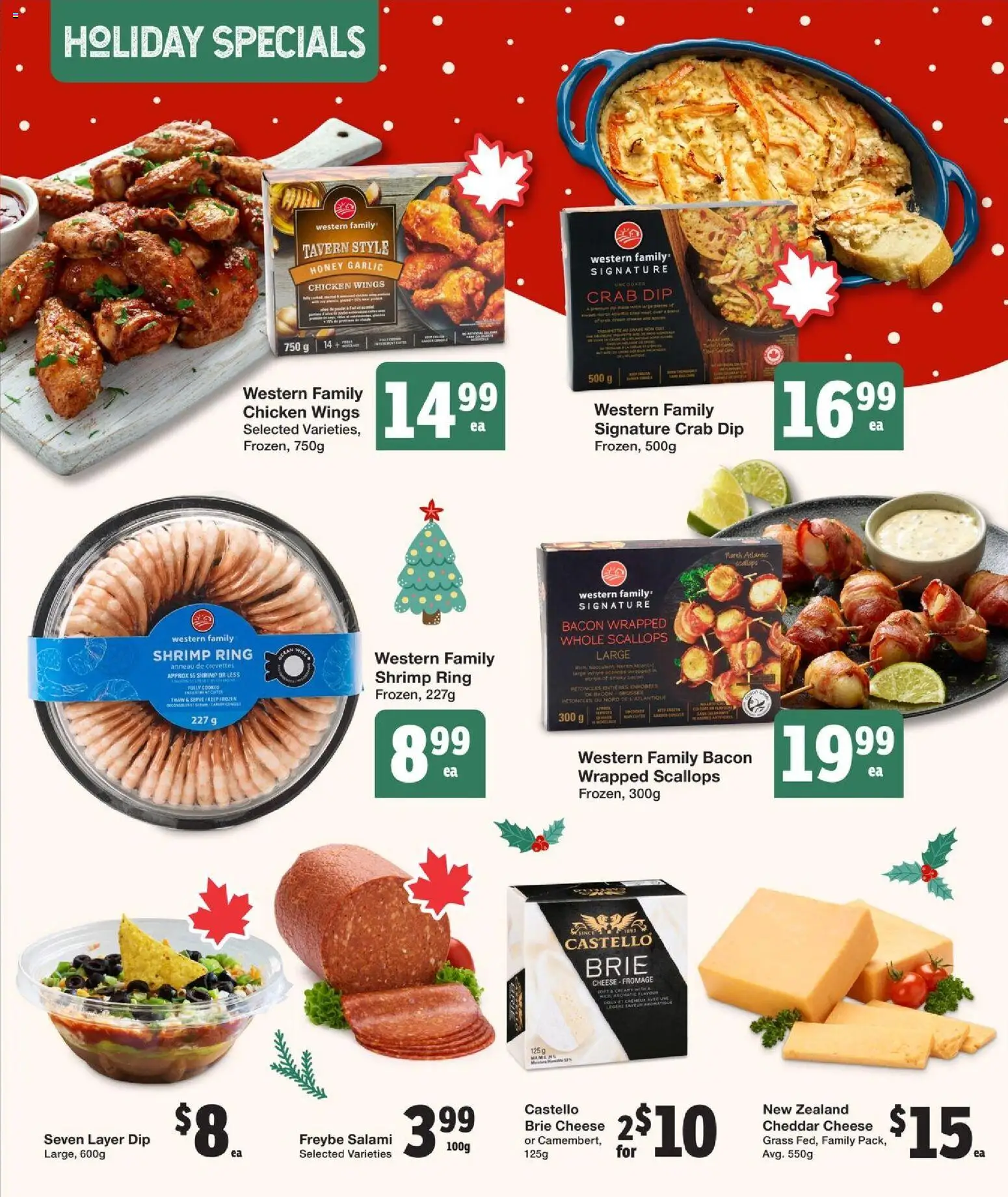 Quality Foods flyer valid from 27.11.2025 | Page: 14 | Products: Chicken wings, Cheese, Salami, Chicken