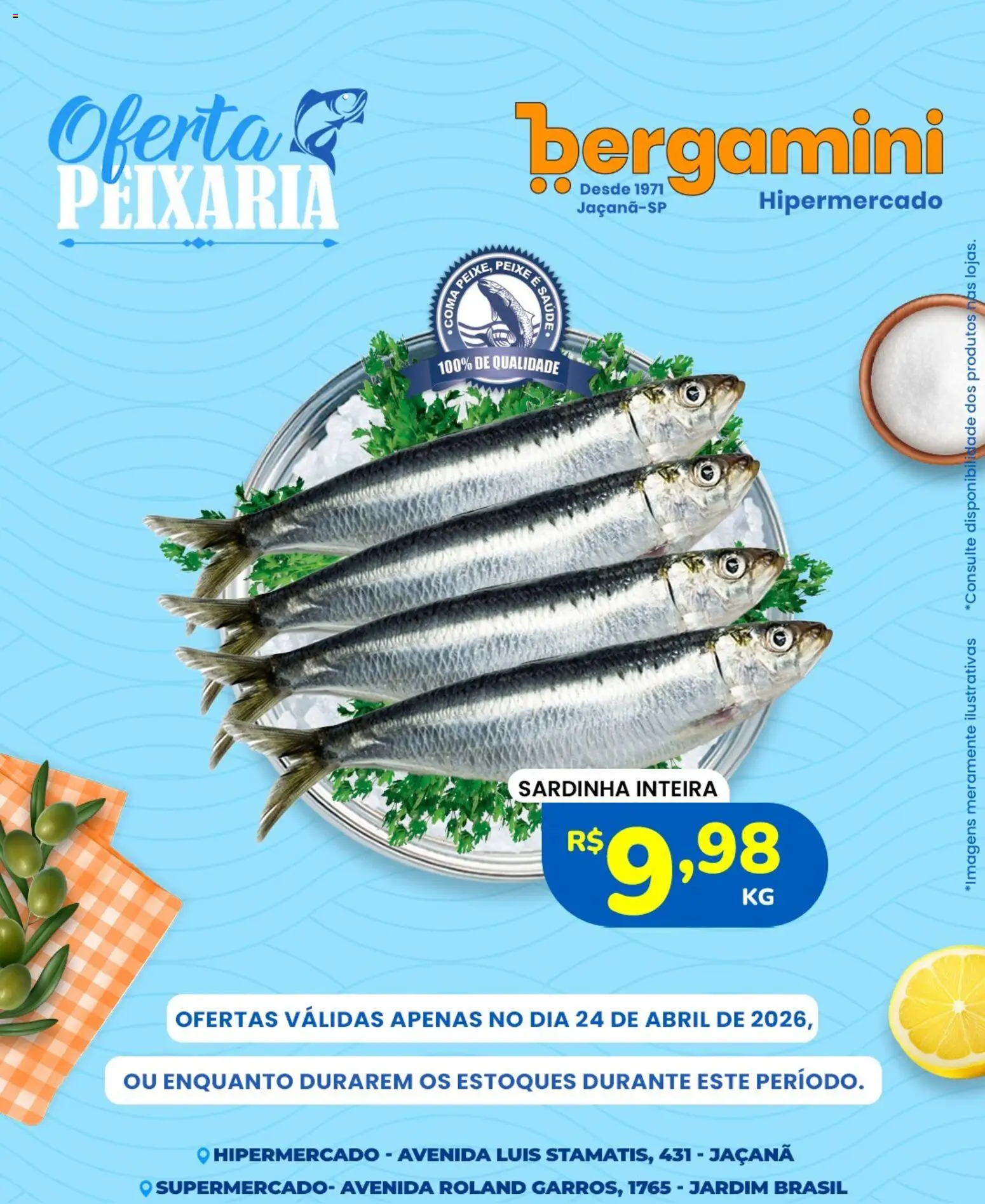 Supermercado Bergamini Folheto - válido de 24.04.2026 | Página: 2 | Produtos: Sardinha