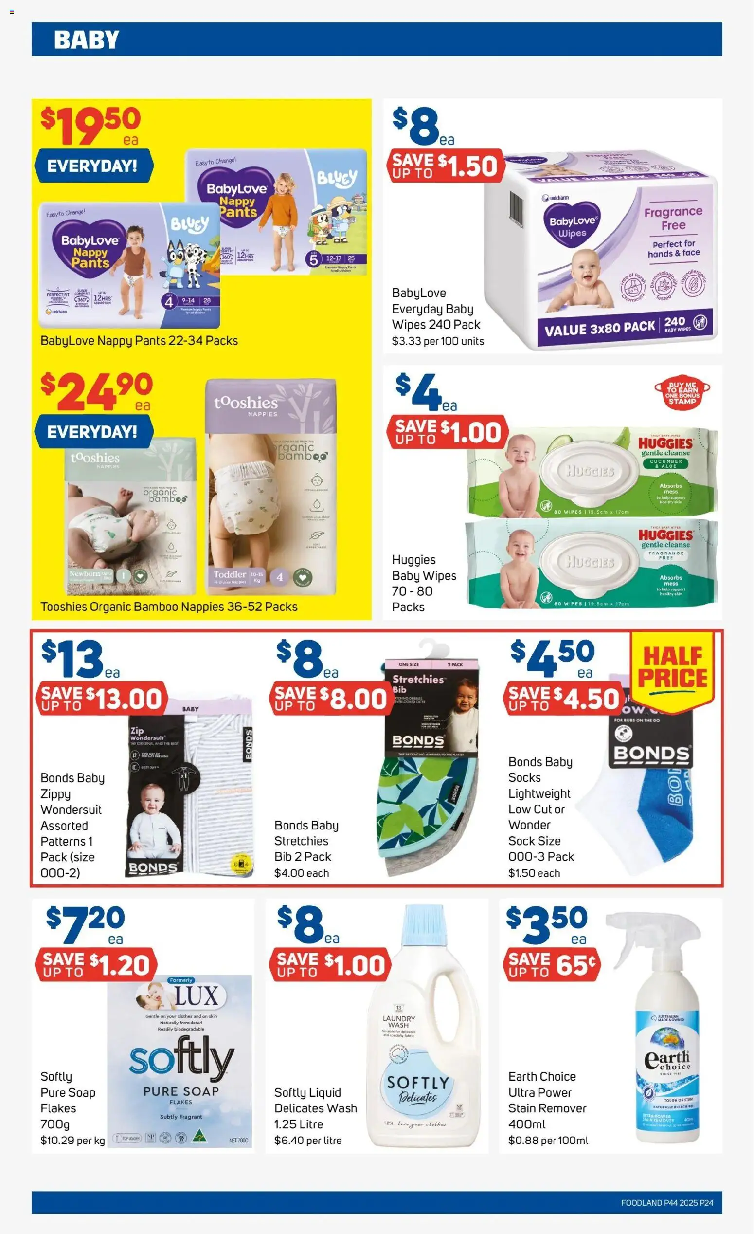 Foodland catalogue - valid from 29.09.2025 | Page: 24 | Products: Nappies, Stain remover, Pants, Laundry