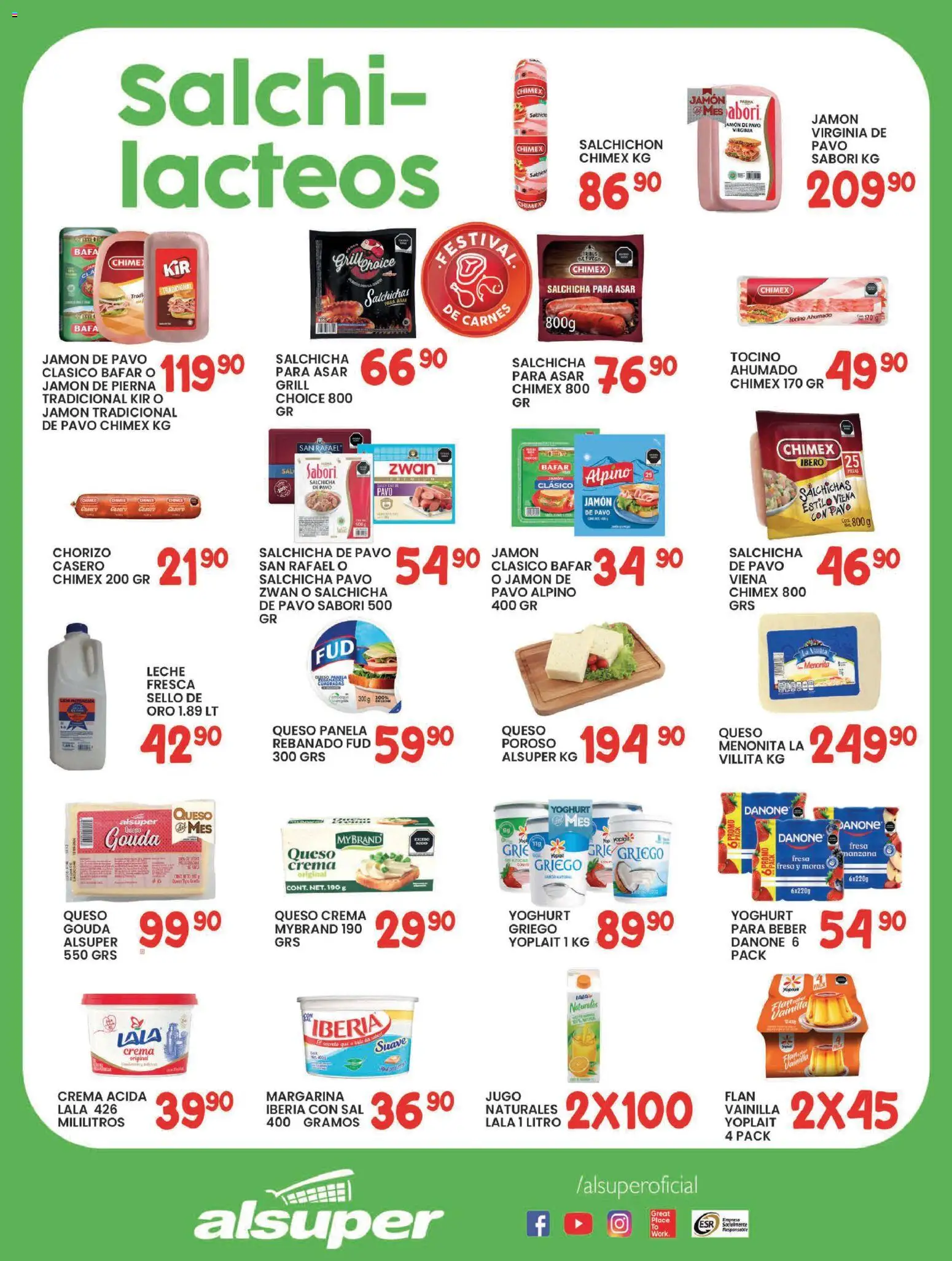 Nuevas ofertas de Alsuper válidas en toda la República Mexicana desde el 13.02.2026. ¡Encuentra las mejores ofertas en Alsuper folleto Chihuahua-Estado! | Página: 3 | Productos: Crema, Manzana, Leche, Queso
