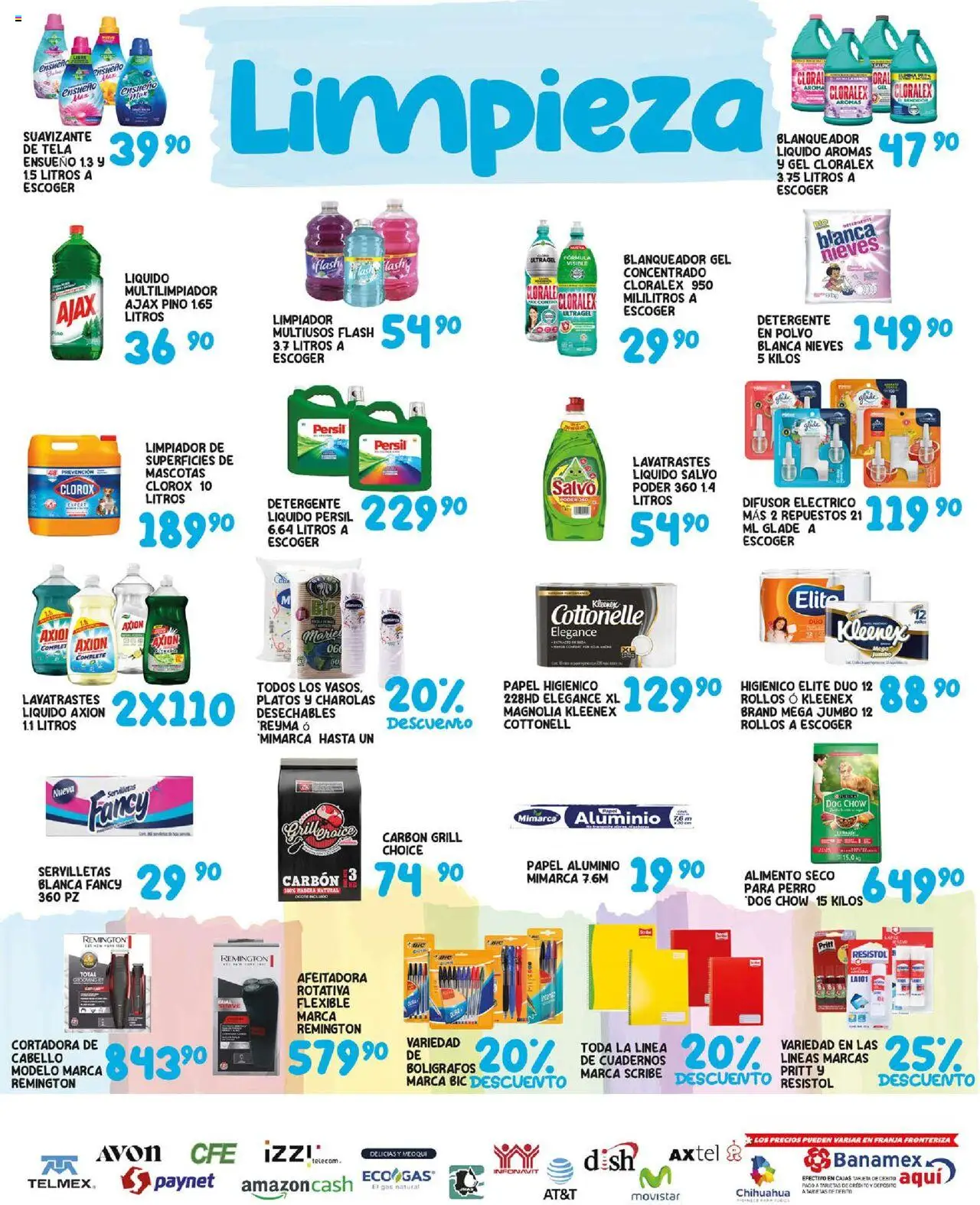 Nuevas ofertas de Alsuper válidas en toda la República Mexicana desde el 12.09.2025. ¡Encuentra las mejores ofertas en Alsuper - Folleto - Chihuahua Estado! | Página: 5 | Productos: Limpiador, Flexible, Cortadora de cabello, Polvo