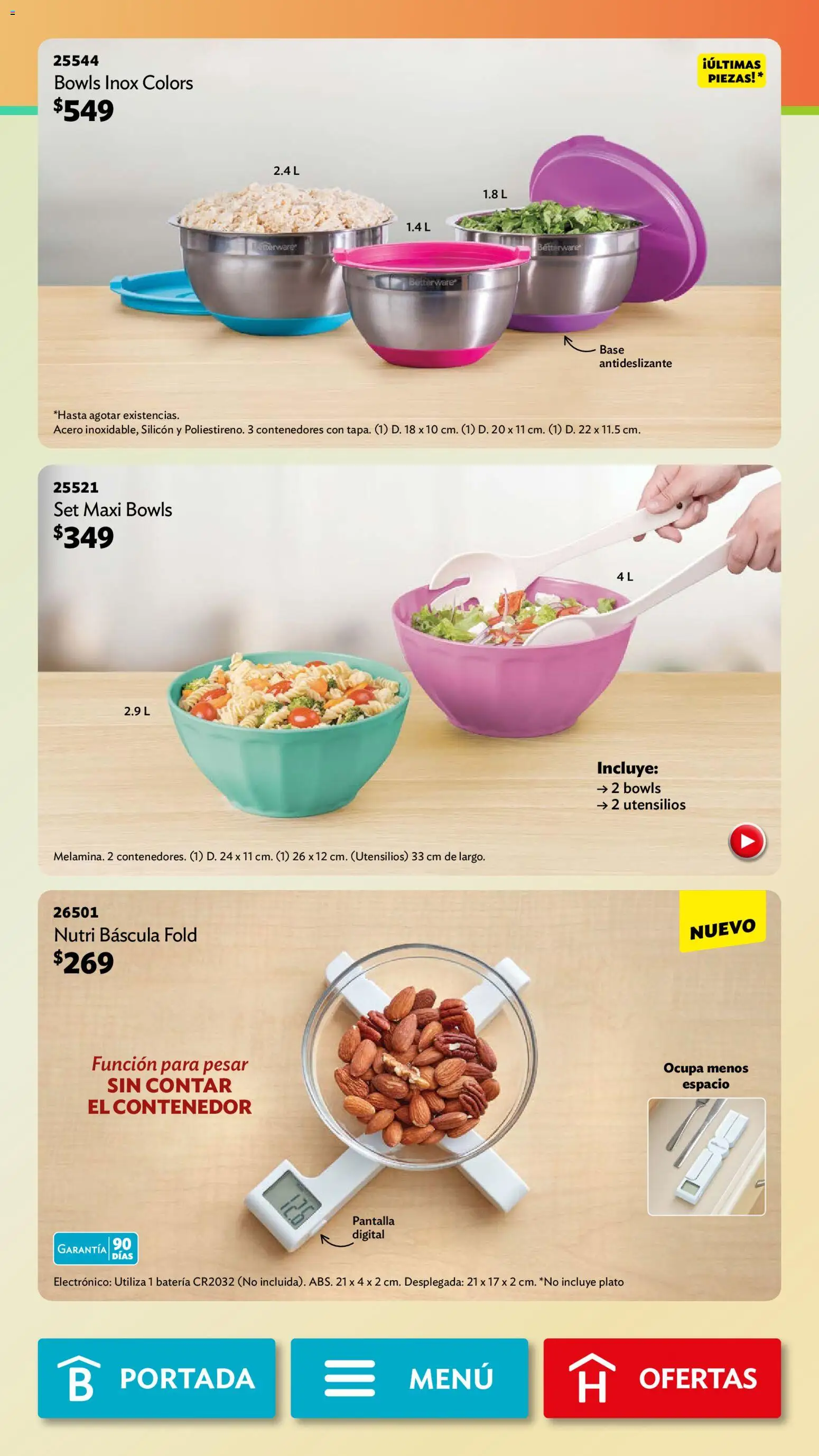 Nuevas ofertas de Betterware válidas en toda la República Mexicana desde el 02.02.2026. ¡Encuentra las mejores ofertas en Betterware campaña 2 2026! | Página: 49 | Productos: Contenedor, Batería