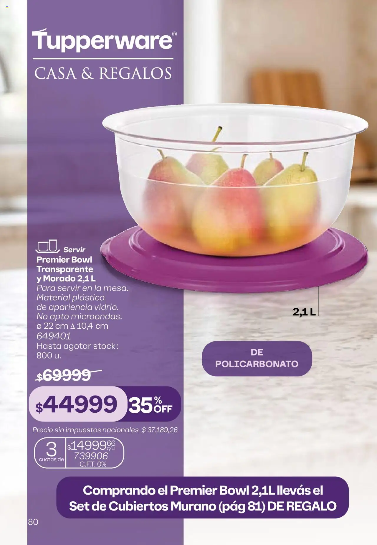 Tupperware Folleto │ válido desde el 11.08.2025 | Página: 81 | Productos: Bowl