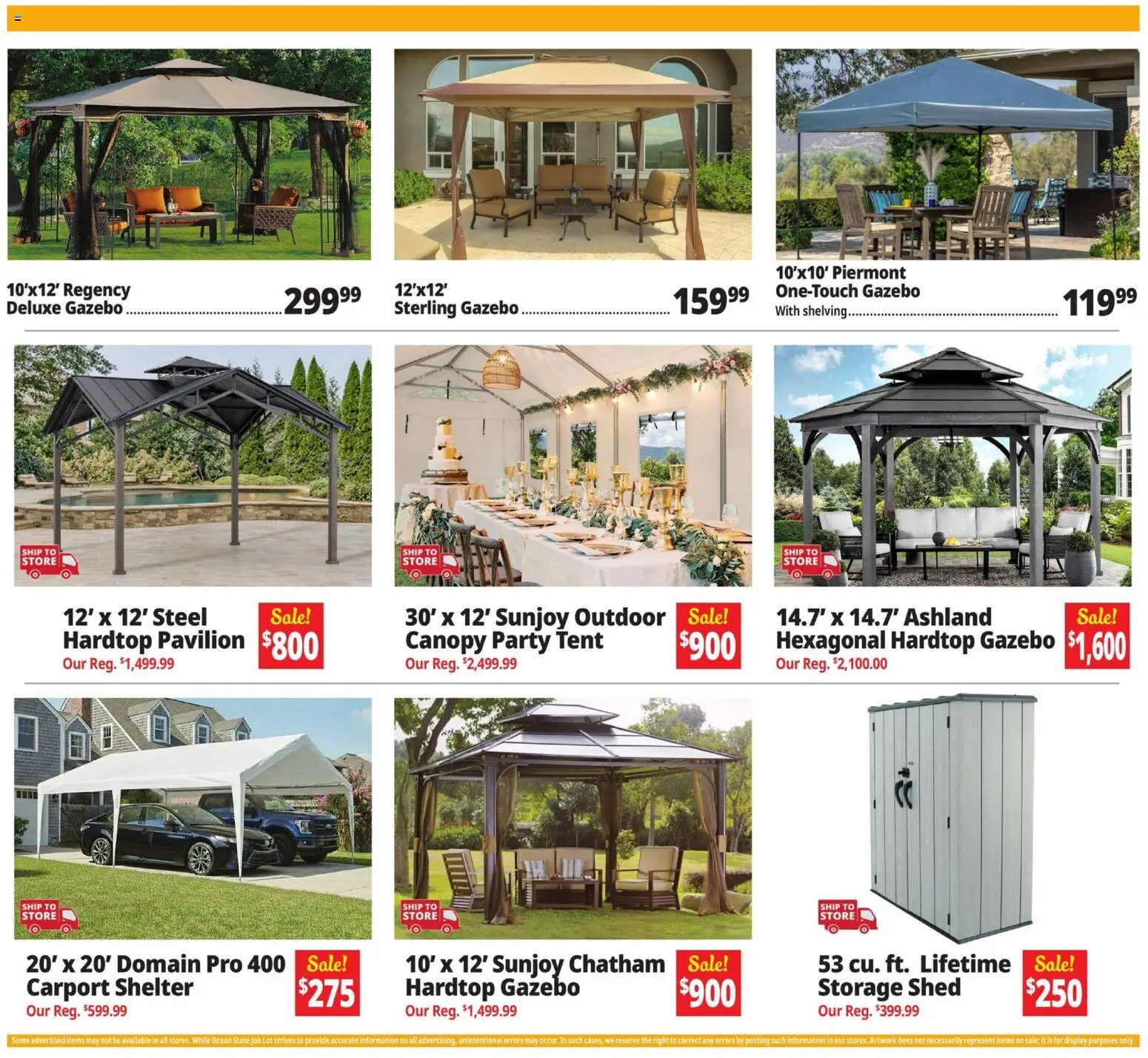 Ocean State Job Lot Weekly Ad - PA - valid from 26.03.2026 | Page: 12 | Products: Tent