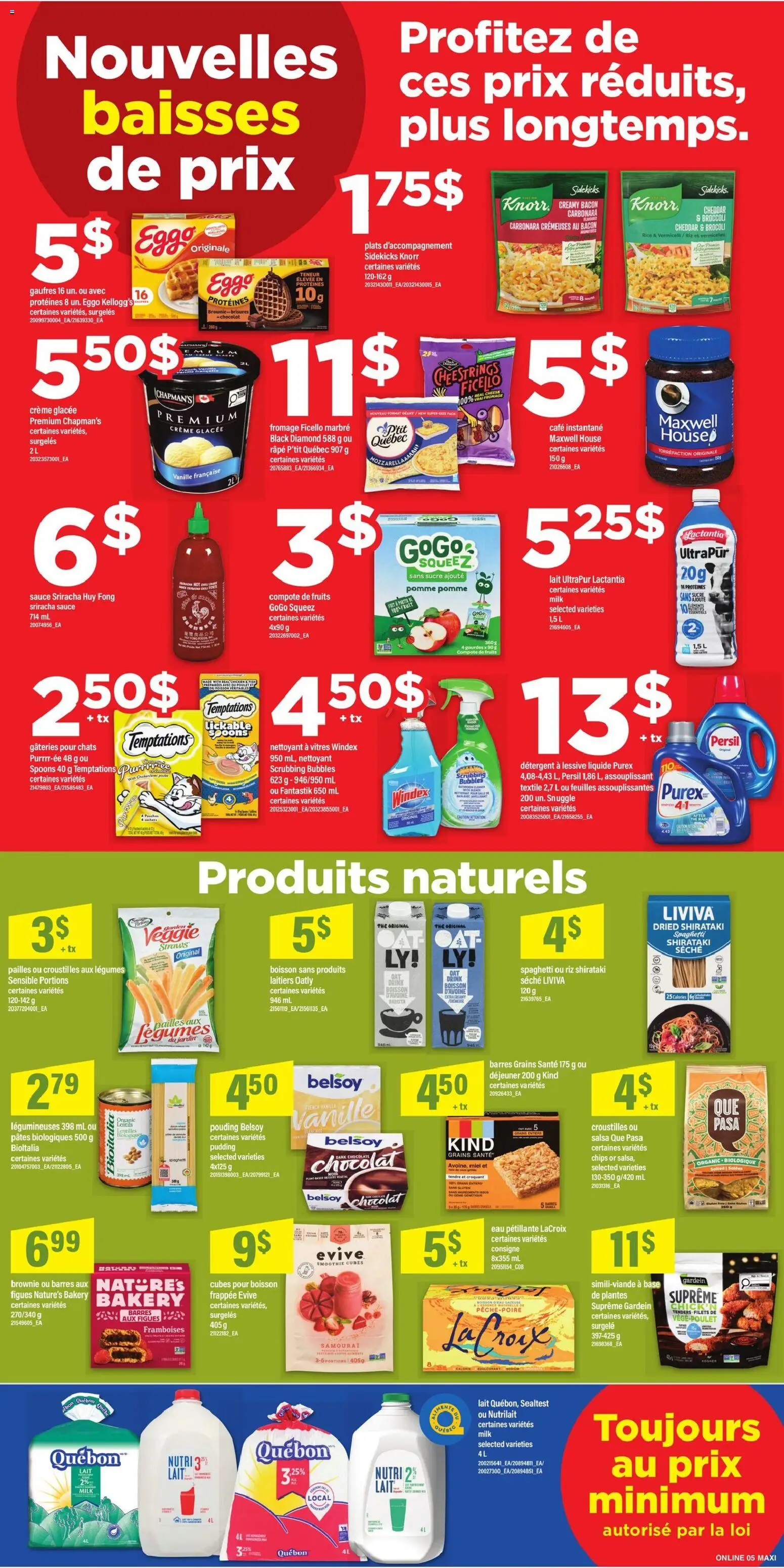 Maxi flyer valid from 30.04.2026 | Page: 9 | Products: Chips, Bakery, Milk, Cheese