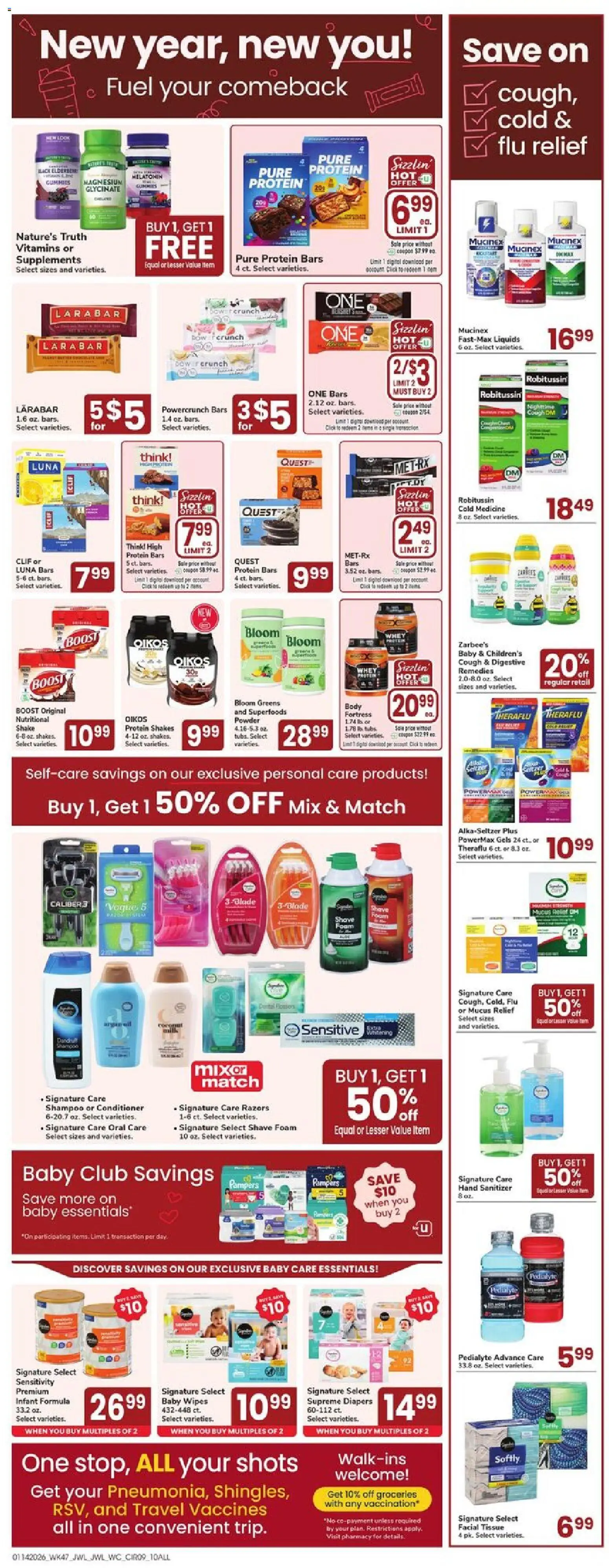 Jewel Osco Weekly Ad - IN - valid from 14.01.2026 | Page: 9 | Products: Melatonin, Powder, Shampoo, Conditioner