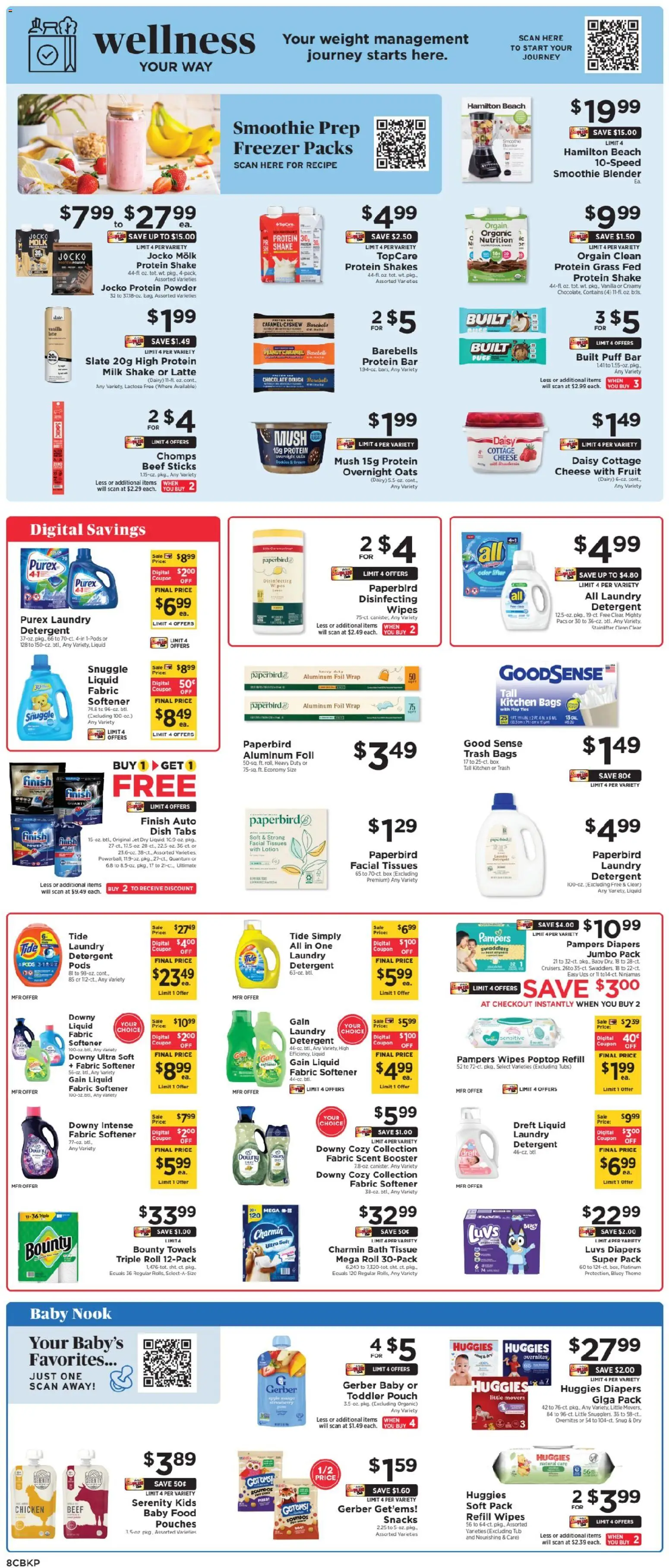 ShopRite Weekly Ad - valid from 26.12.2025 | Page: 8 | Products: Powder, Milk, Pizza, Weight