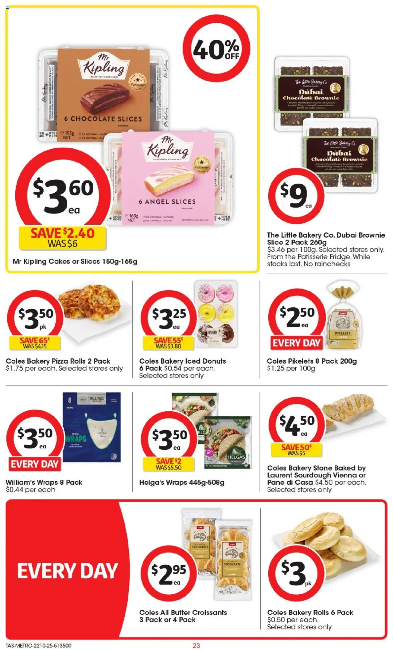 Coles catalogue - valid from 22.10.2025 | Page: 24 | Products: Butter, Pizza, Nuts, Bakery