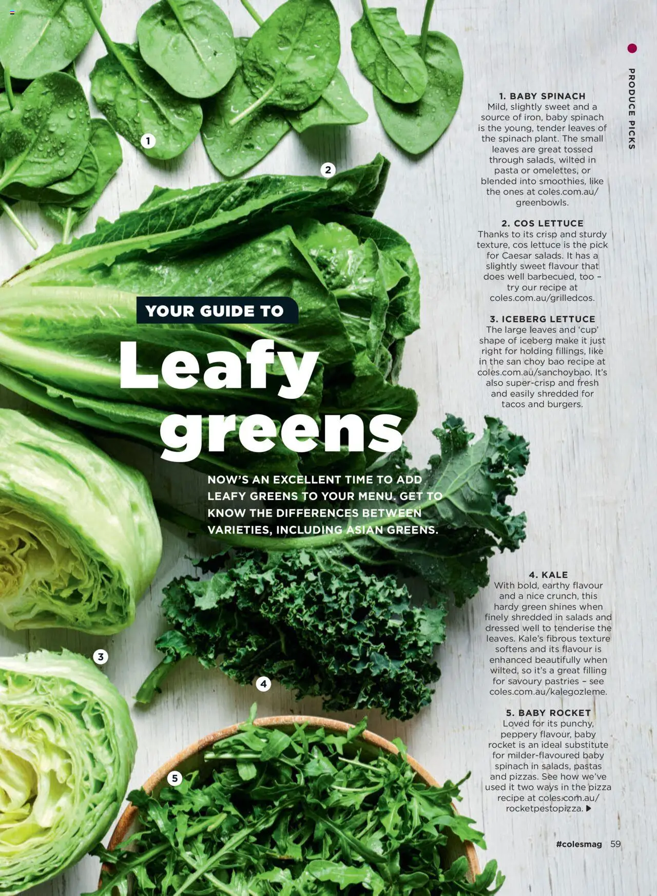 Coles catalogue - valid from 06.10.2025 | Page: 59 | Products: Pizza, Lettuce, Pasta, Greens