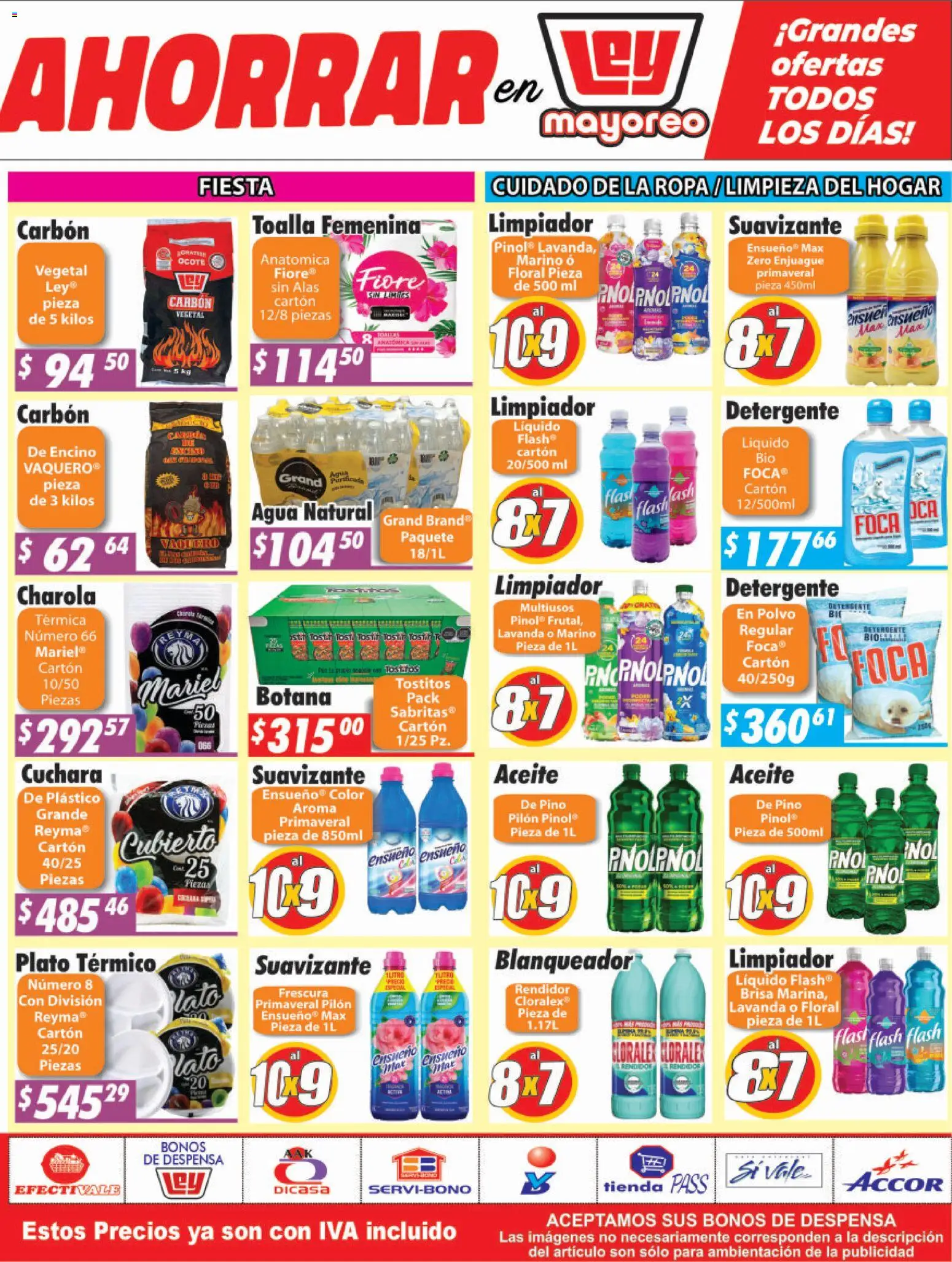 Nuevas ofertas de Casa Ley válidas en toda la República Mexicana desde el 05.01.2026. ¡Encuentra las mejores ofertas en Casa Ley folleto Frontera! | Página: 4 | Productos: Detergente, Suavizante, Ropa, Despensa