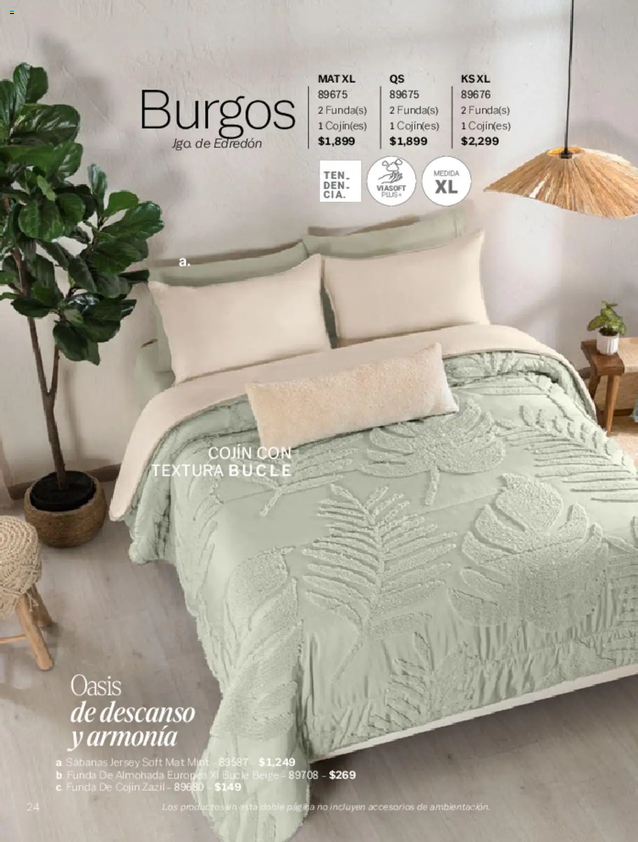 Nuevas ofertas de Vianney válidas en toda la República Mexicana desde el 07.03.2025. ¡Encuentra las mejores ofertas en Vianney catálogo Primavera! | Página: 26 | Productos: Funda, Funda de almohada, Almohada, Sabanas