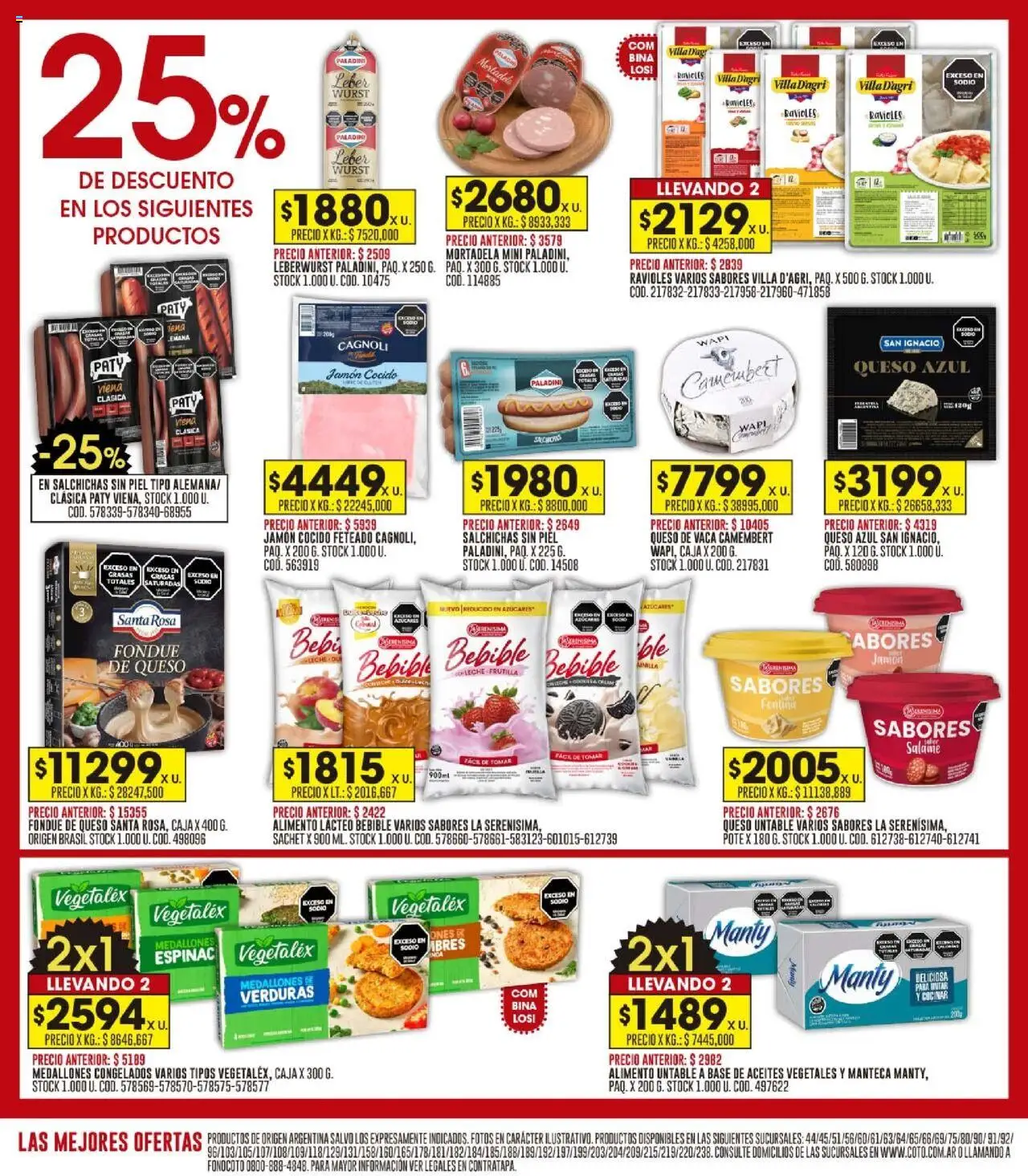 Coto ofertas │ válido desde el 15.09.2025 | Página: 8 | Productos: Caja, Mortadela, Manteca, Jamón