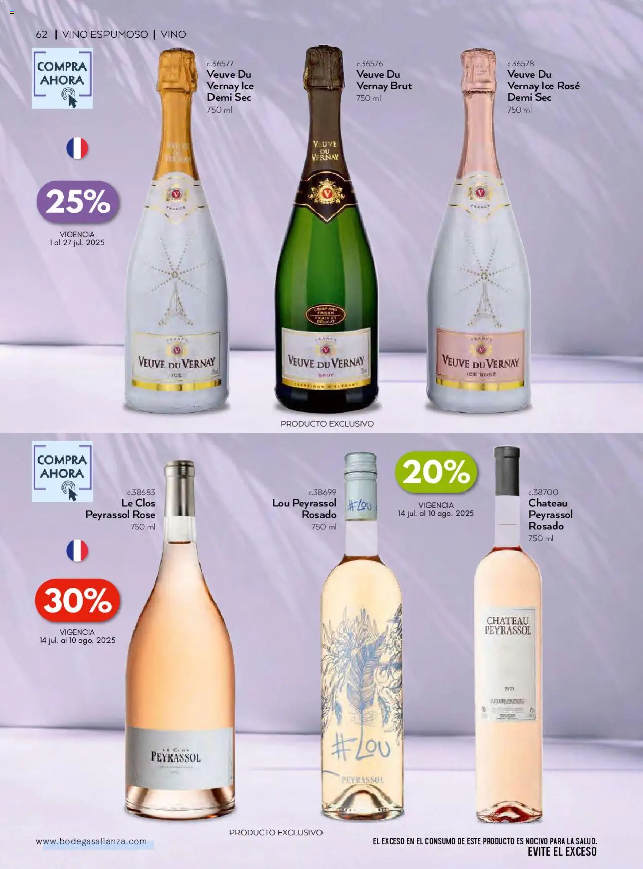 Nuevas ofertas de Bodegas Alianza válidas en toda la República Mexicana desde el 01.07.2025. ¡Encuentra las mejores ofertas en Bodegas Alianza catálogo Cava Morada! | Página: 64 | Productos: Vino