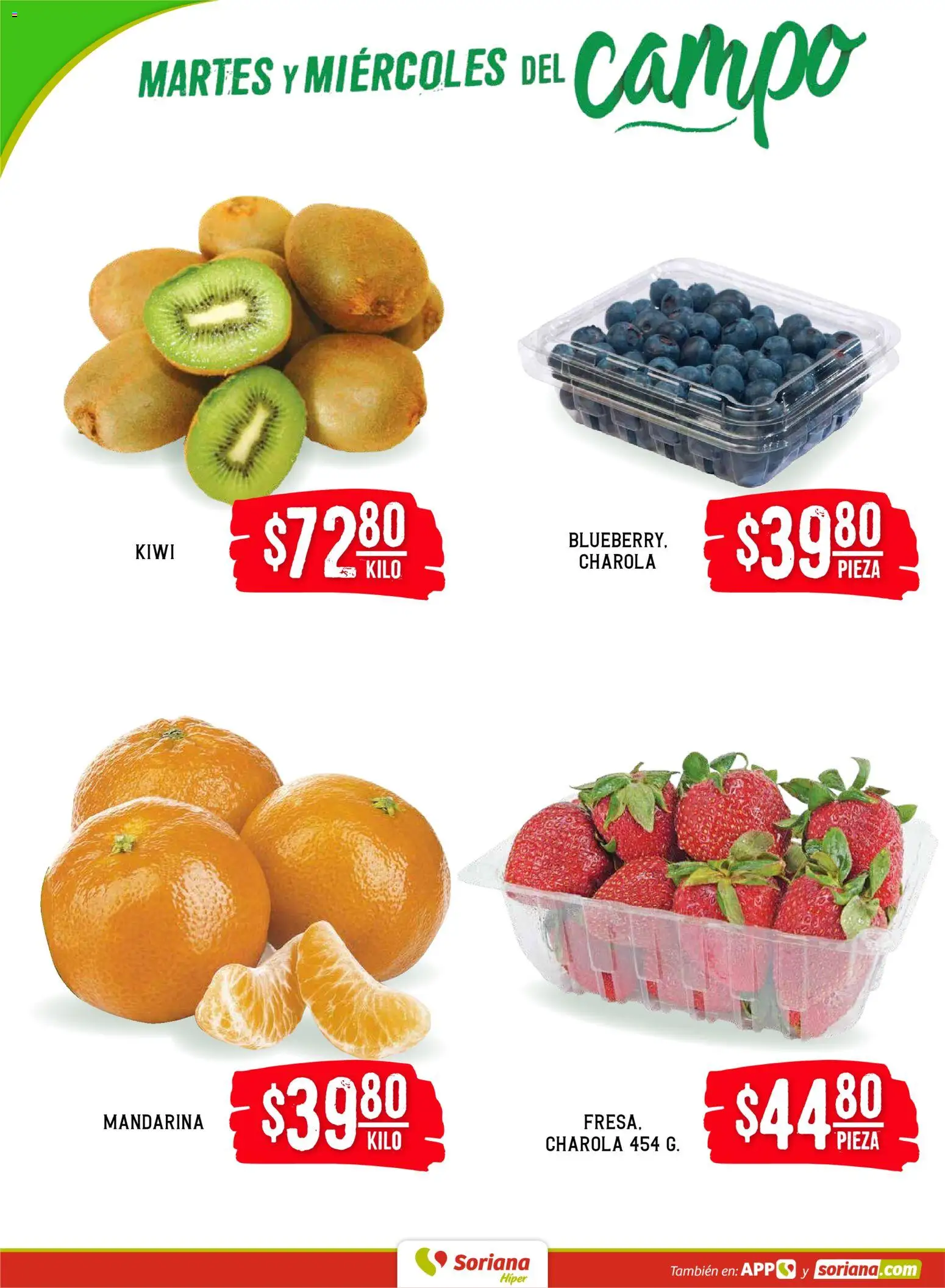 Nuevas ofertas de Soriana válidas en toda la República Mexicana desde el 03.02.2026. ¡Encuentra las mejores ofertas en Soriana - Martes y Miércoles del Campo Híper: Tijuana, Mexicali, Ensenada, San Luis Río Colorado y Tecate! | Página: 2 | Productos: Kiwi