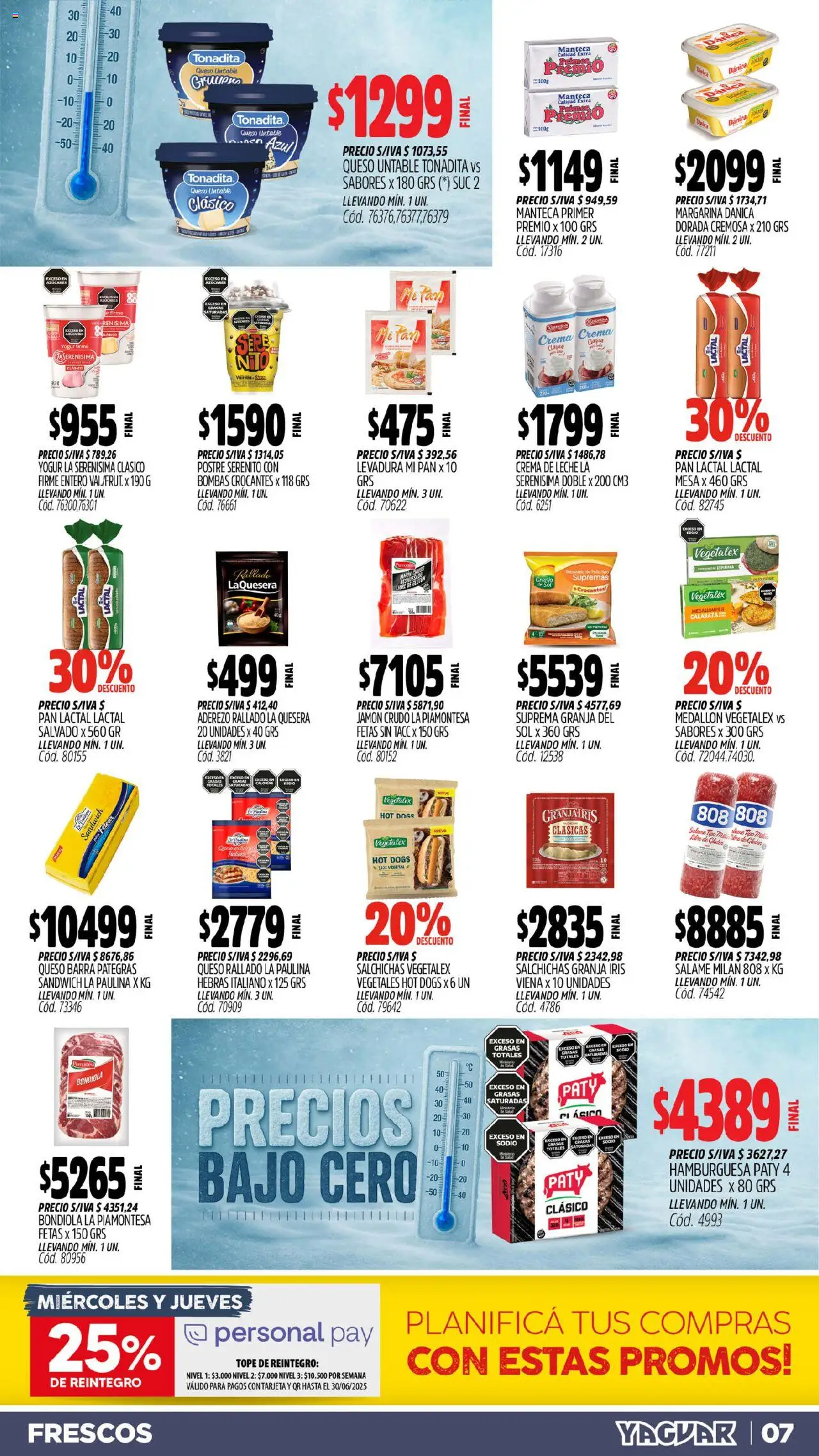Yaguar - Chaco │ válido desde el 16.06.2025 | Página: 7 | Productos: Caso, Mesa, Jamón crudo, Queso