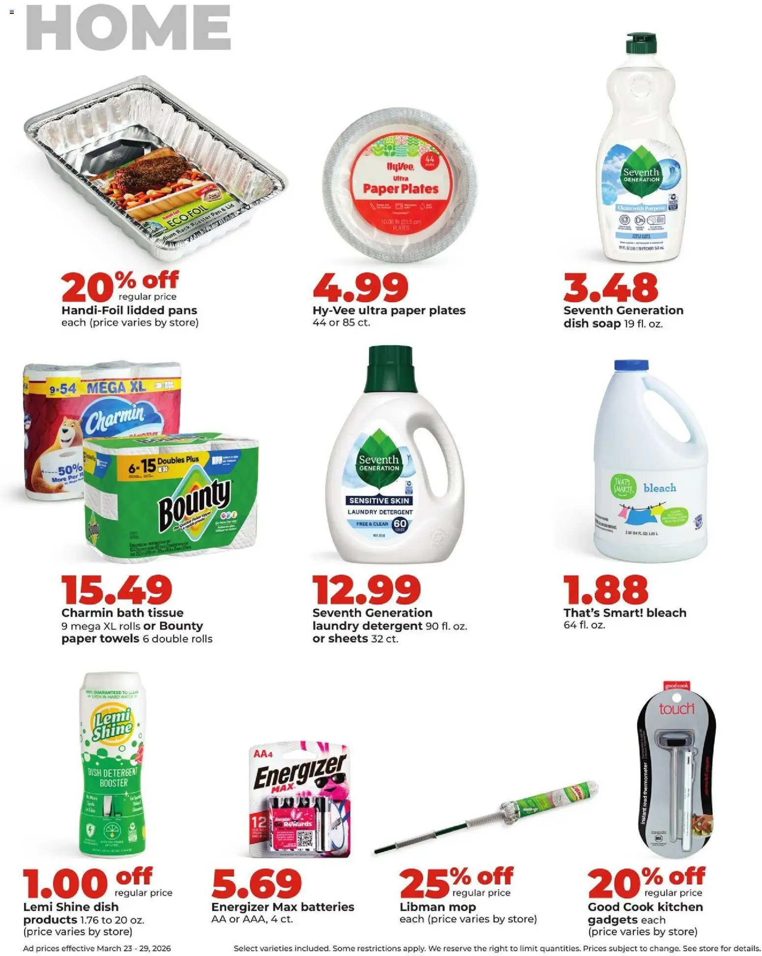 HyVee Weekly Ad - valid from 23.03.2026 | Page: 32 | Products: Bath, Pan, Soap, Detergent