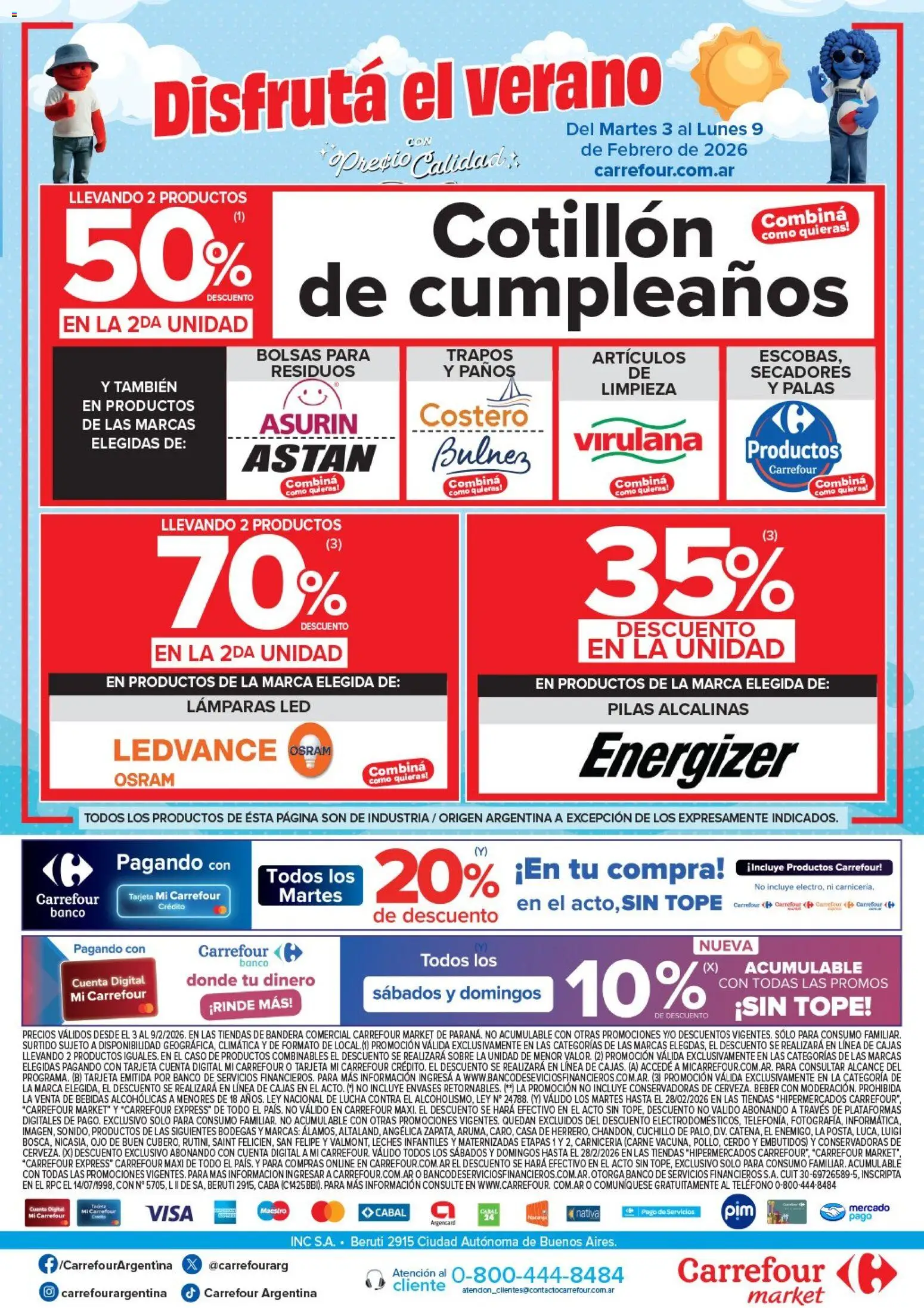 Carrefour Market - Market Paraná  │ válido desde el 03.02.2026 | Página: 5 | Productos: Teléfono, Caso, Banco, Sobre
