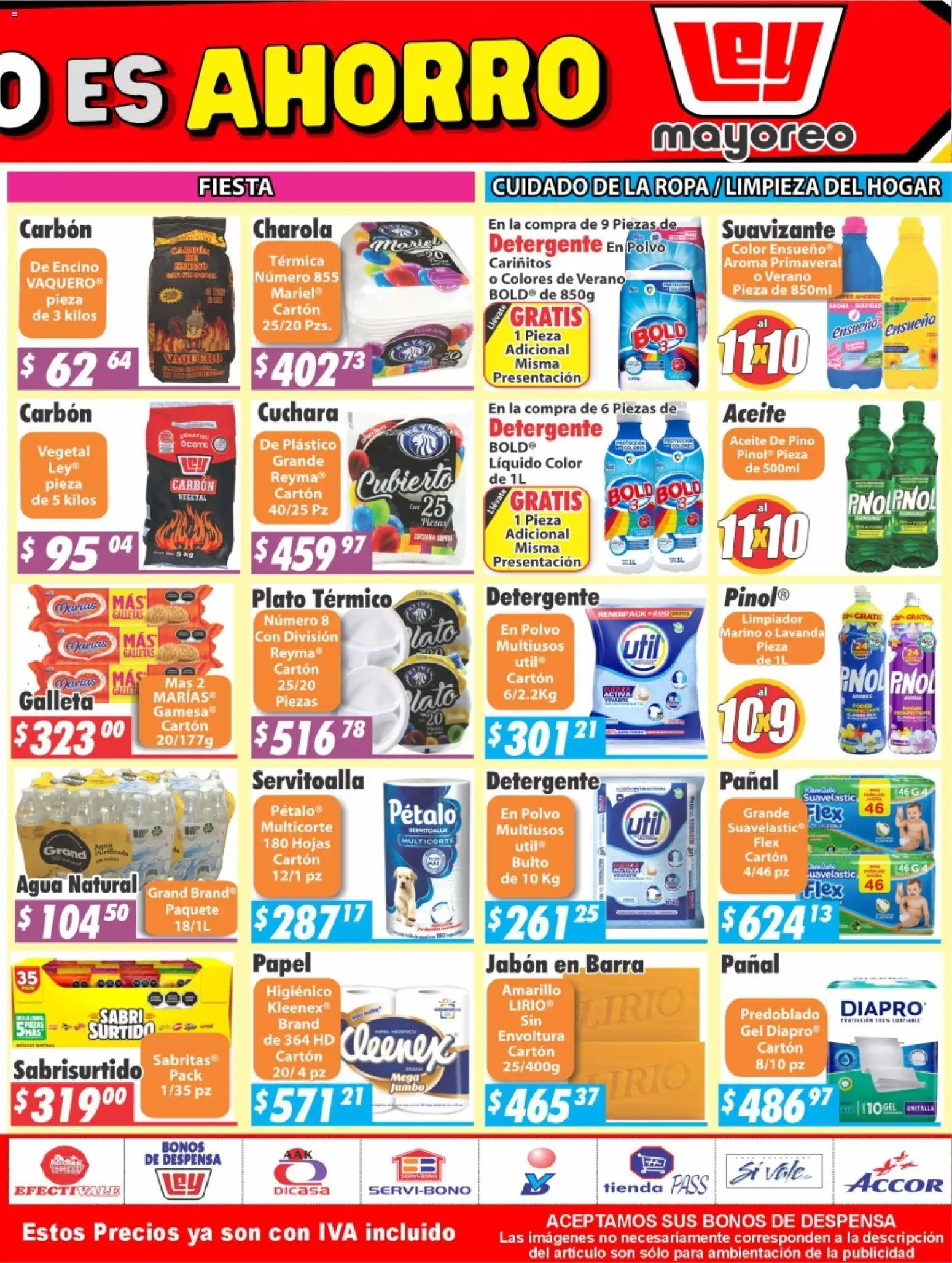 Nuevas ofertas de Casa Ley válidas en toda la República Mexicana desde el 27.04.2026. ¡Encuentra las mejores ofertas en Casa Ley folleto Nogales! | Página: 6 | Productos: Aceite, Suavizante, Despensa, Polvo