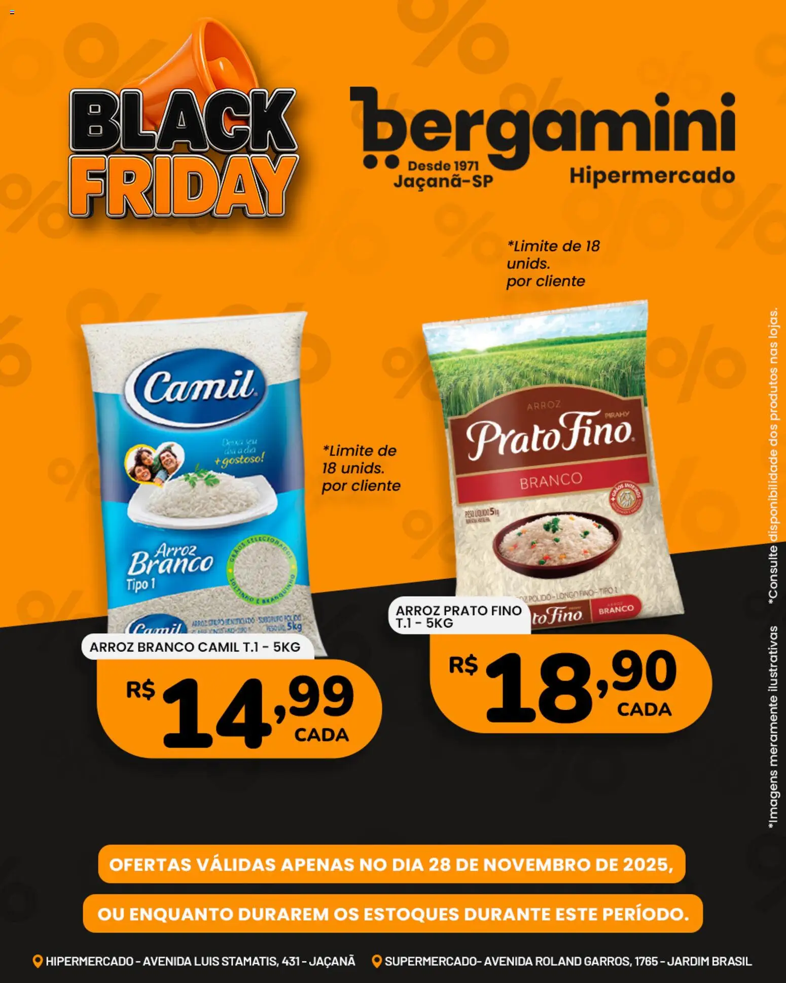 Supermercado Bergamini Folheto - válido de 28.11.2025 | Página: 3 | Produtos: Arroz