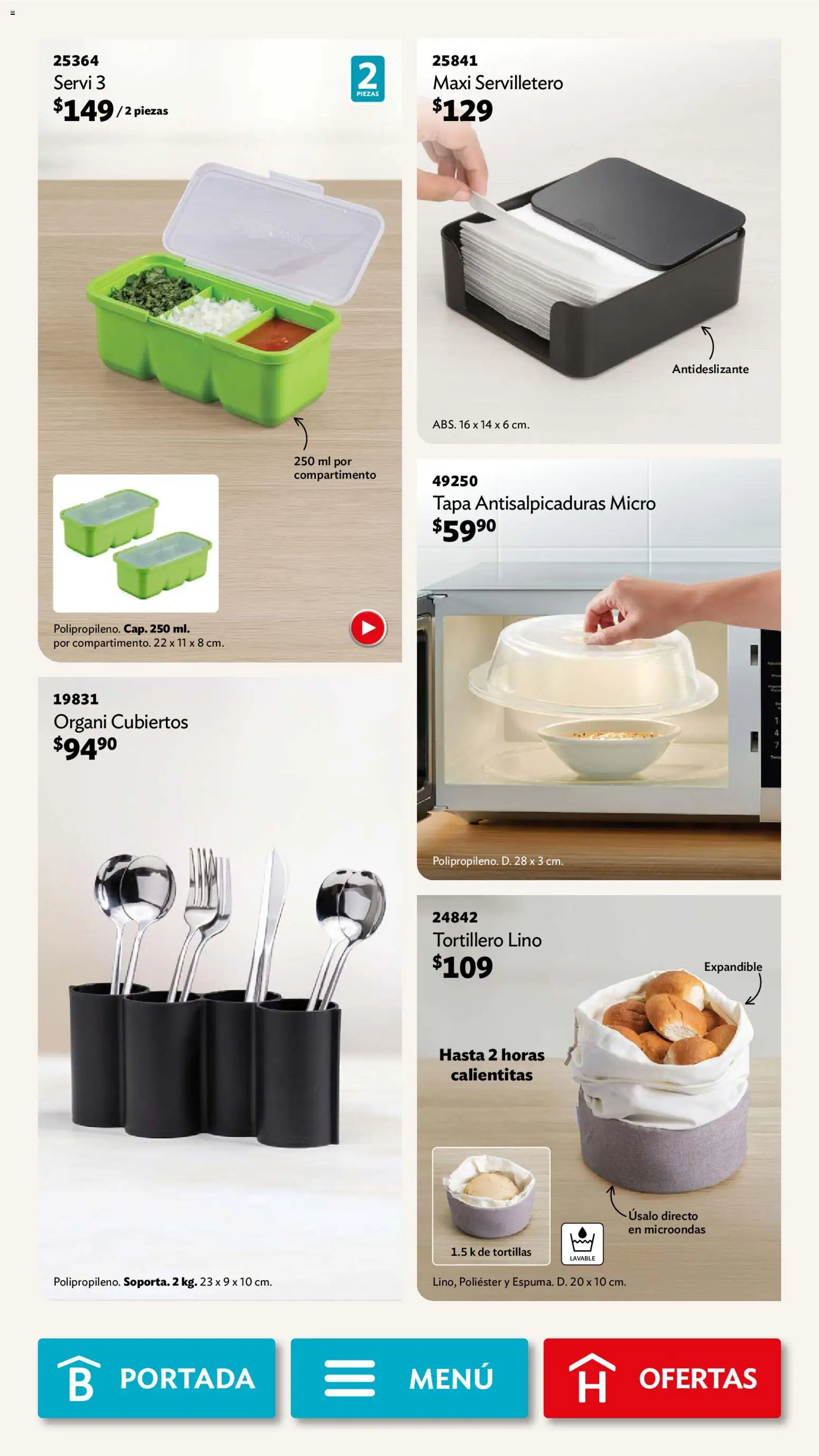 Nuevas ofertas de Betterware válidas en toda la República Mexicana desde el 02.02.2026. ¡Encuentra las mejores ofertas en Betterware campaña 2 2026! | Página: 62 | Productos: Microondas, Servilletero