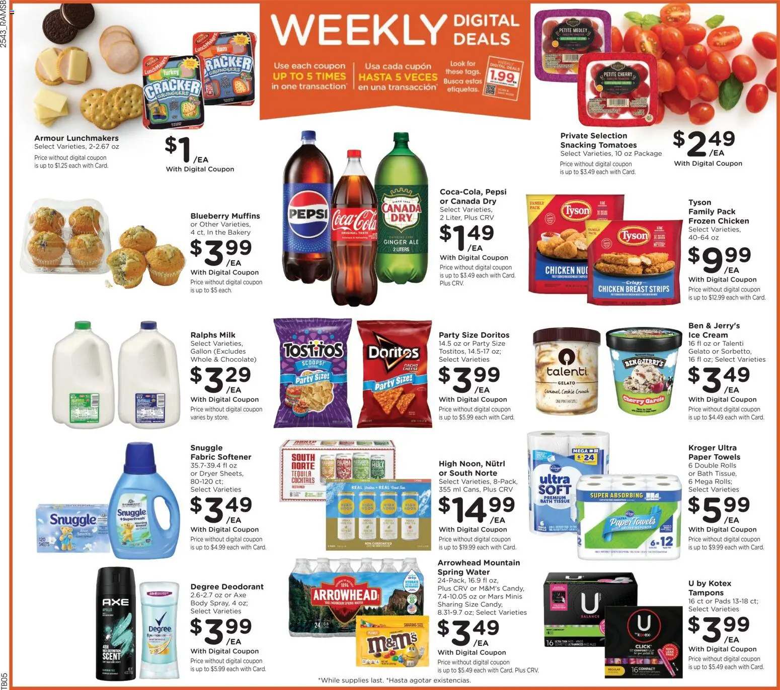 Ralphs Weekly Ad - valid from 28.11.2025 | Page: 2 | Products: Axe, Tea, Cream, Water