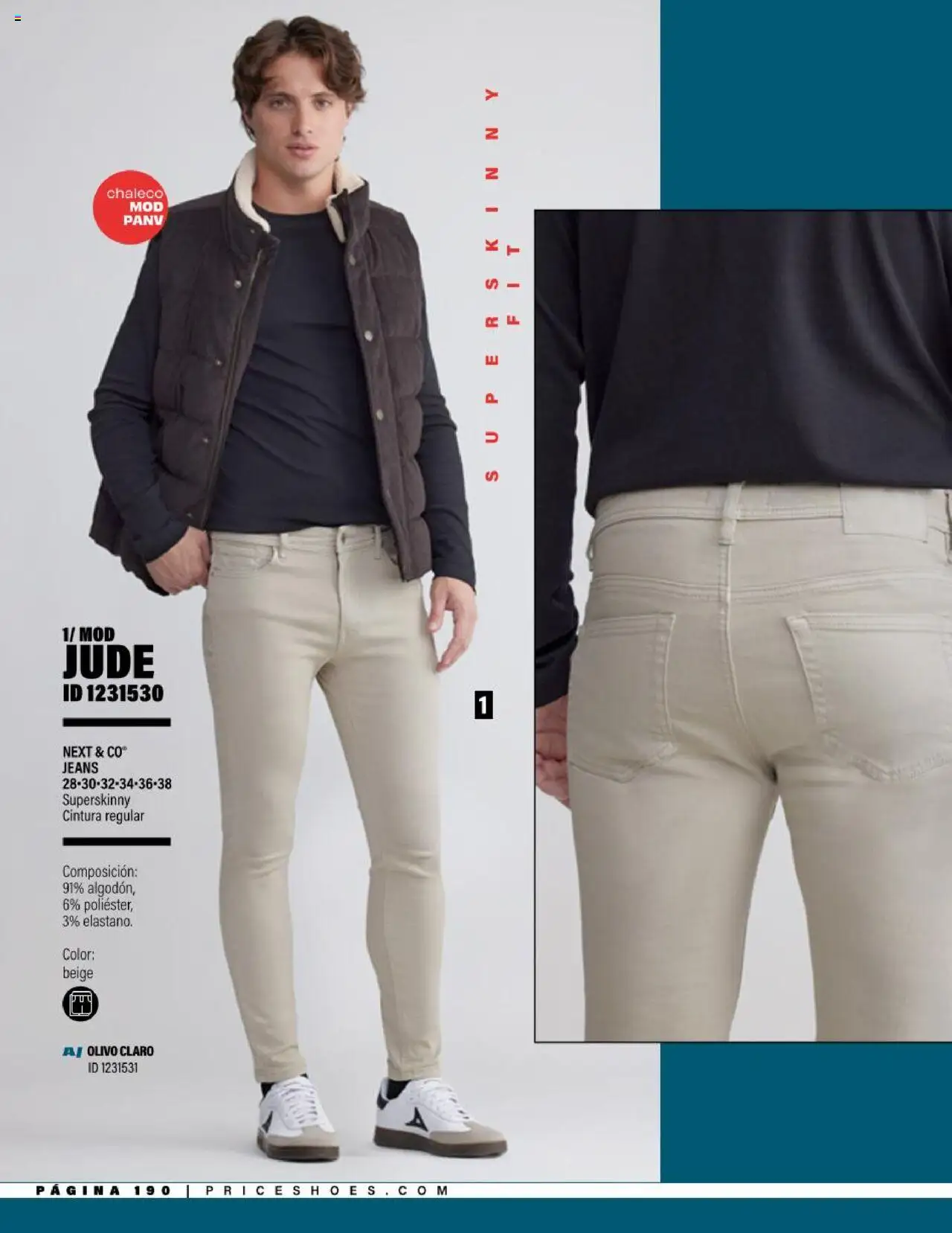 Nuevas ofertas de Price Shoes válidas en toda la República Mexicana desde el 05.08.2025. ¡Encuentra las mejores ofertas en Price Shoes - Catálogo Jeans ! | Página: 190 | Productos: Chaleco