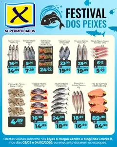 X Supermercados - Ofertas Festival dos Peixes - Pré-Visualização do folheto da loja X Supermercados, válido de 03.02.2026