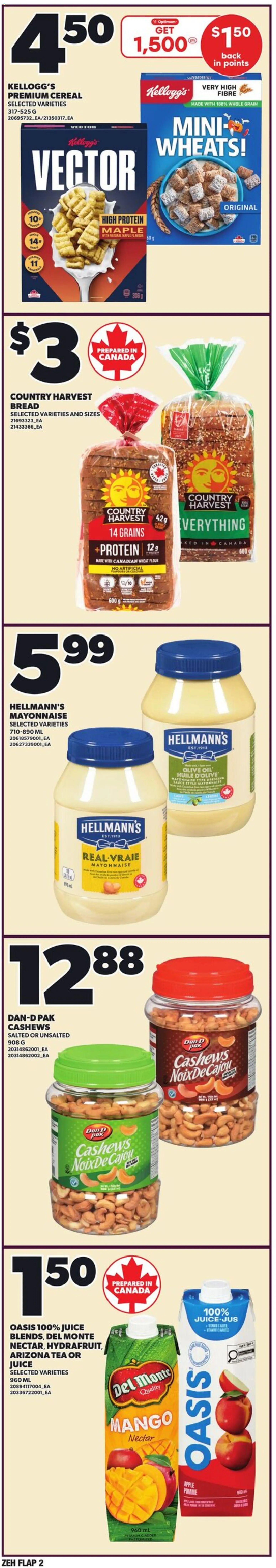 Zehrs flyer valid from 22.01.2026 | Page: 2 | Products: Tea, Oil, Bread, Juice