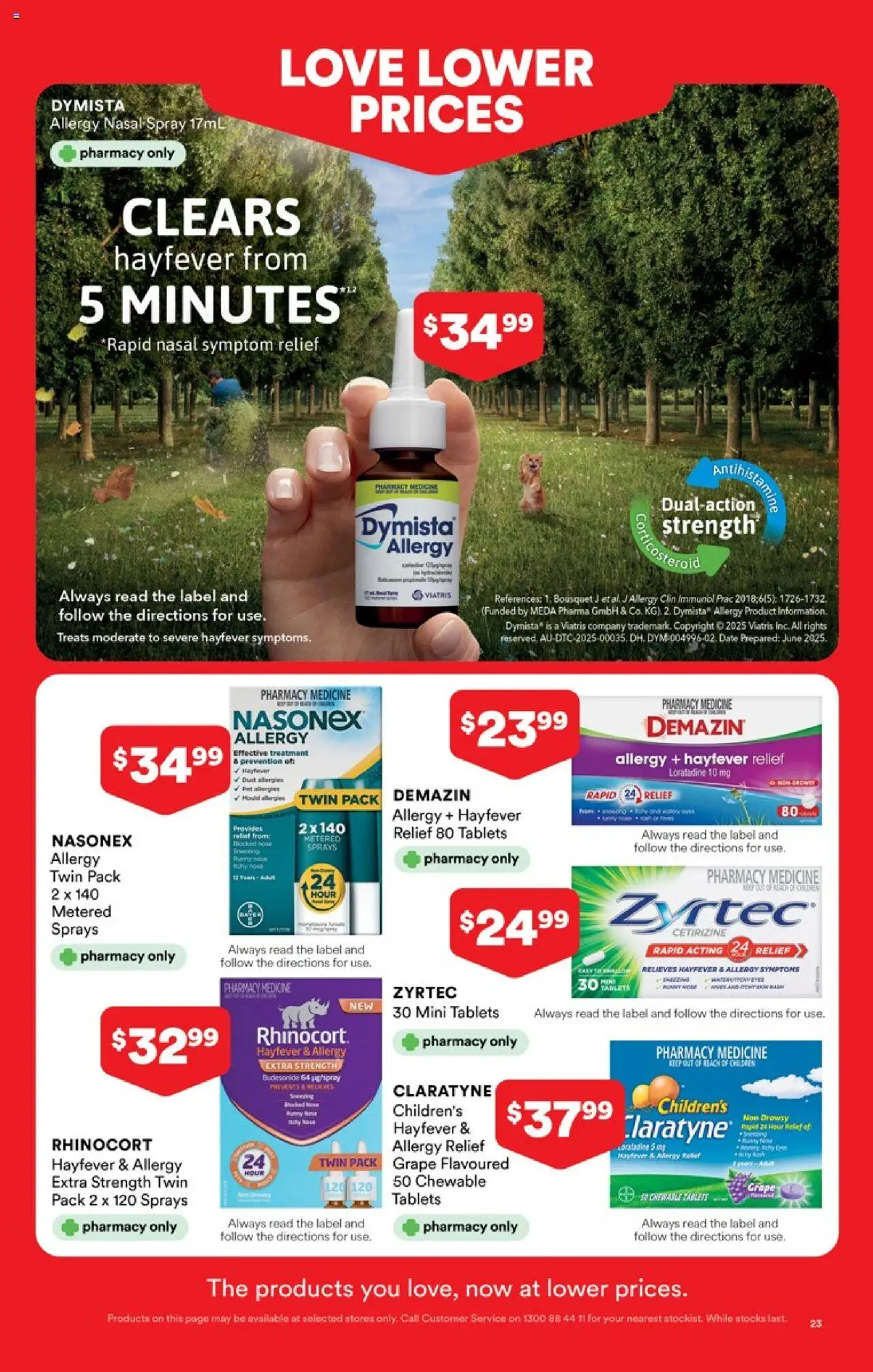Priceline Pharmacy catalogue - valid from 11.09.2025 | Page: 23 | Products: Date, Nasal spray, Tablets, Allergy