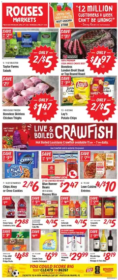 Preview of Rouses weekly ads valid from 22.04.2026