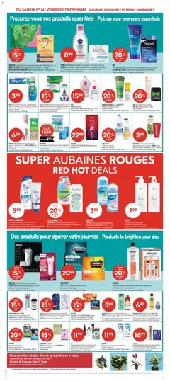 Preview of HEAD & SHOULDERS, Produits de soins capillaires/Hair Care Products Produits sélectionnés/Selected Types & Sizes from shop Pharmaprix valid from 01.11.2025 | Page: 10 | Products: Disk, Mask, Hand cream, Mouthwash