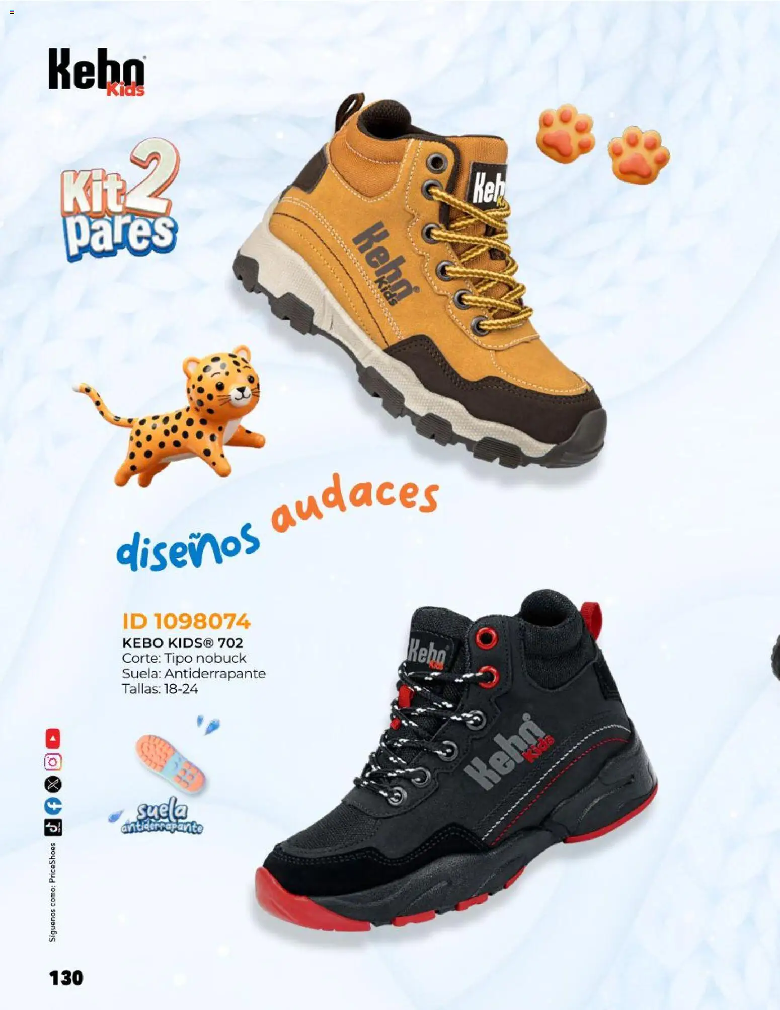Nuevas ofertas de Price Shoes válidas en toda la República Mexicana desde el 27.10.2025. ¡Encuentra las mejores ofertas en Price Shoes catálogo Kids todo en uno! | Página: 130