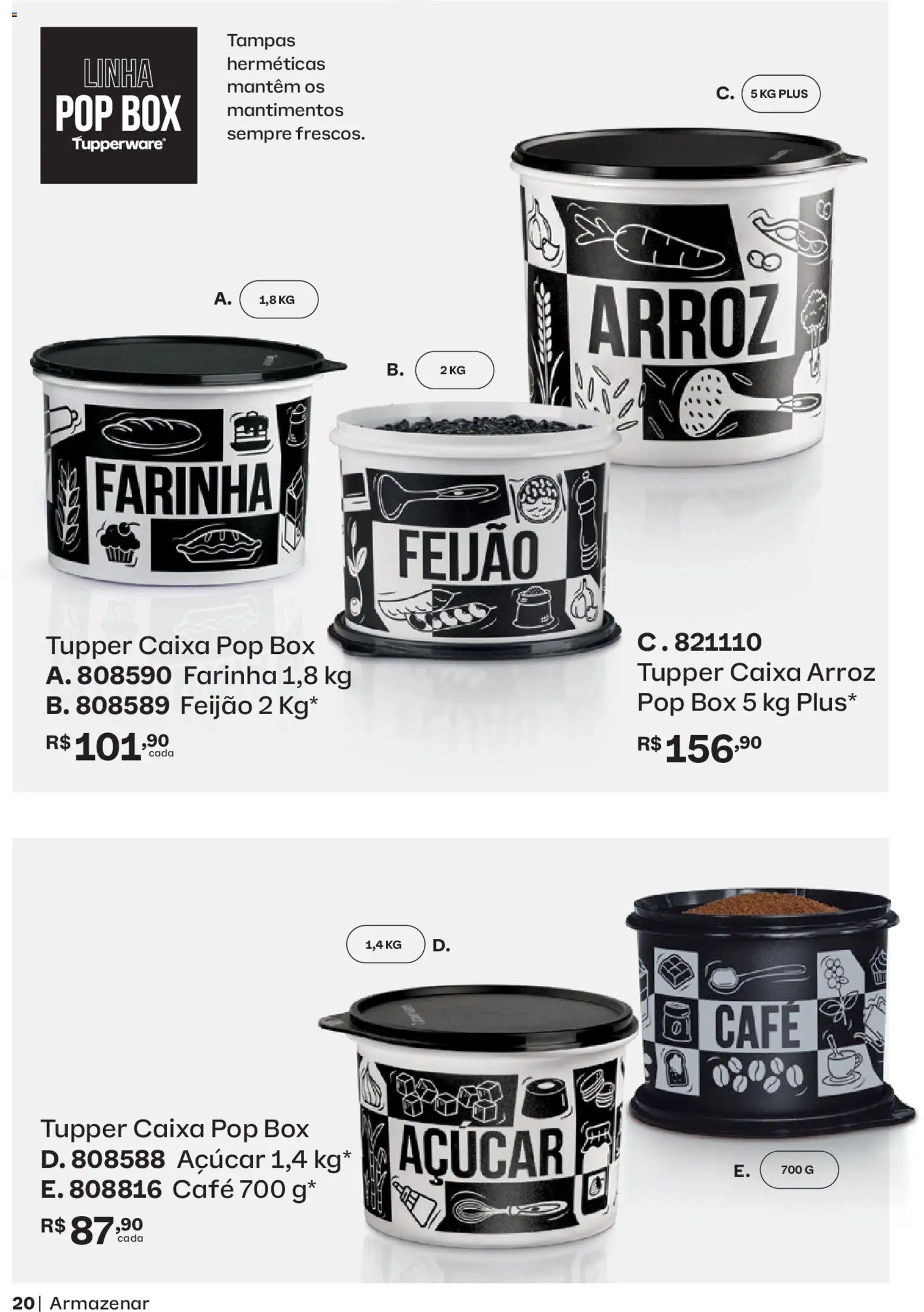 Tupperware Folheto - válido de 01.05.2026 | Página: 20 | Produtos: Feijão, Café, Arroz, Açúcar