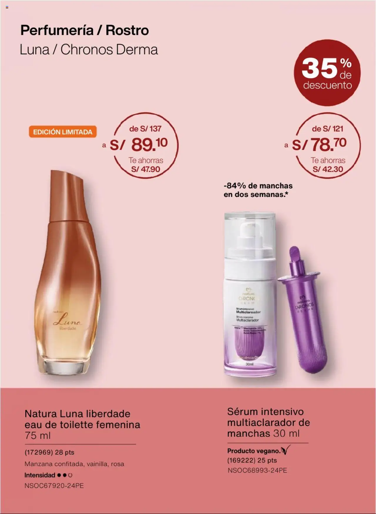 Catálogo Natura válido desde 03.10.2025 | Página: 55 | Productos: Té, EAU de Toilette