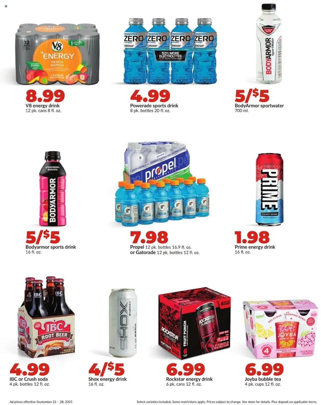 HyVee Weekly Ad - valid from 22.09.2025 | Page: 25 | Products: Green Tea, Tea, Mango, Peach