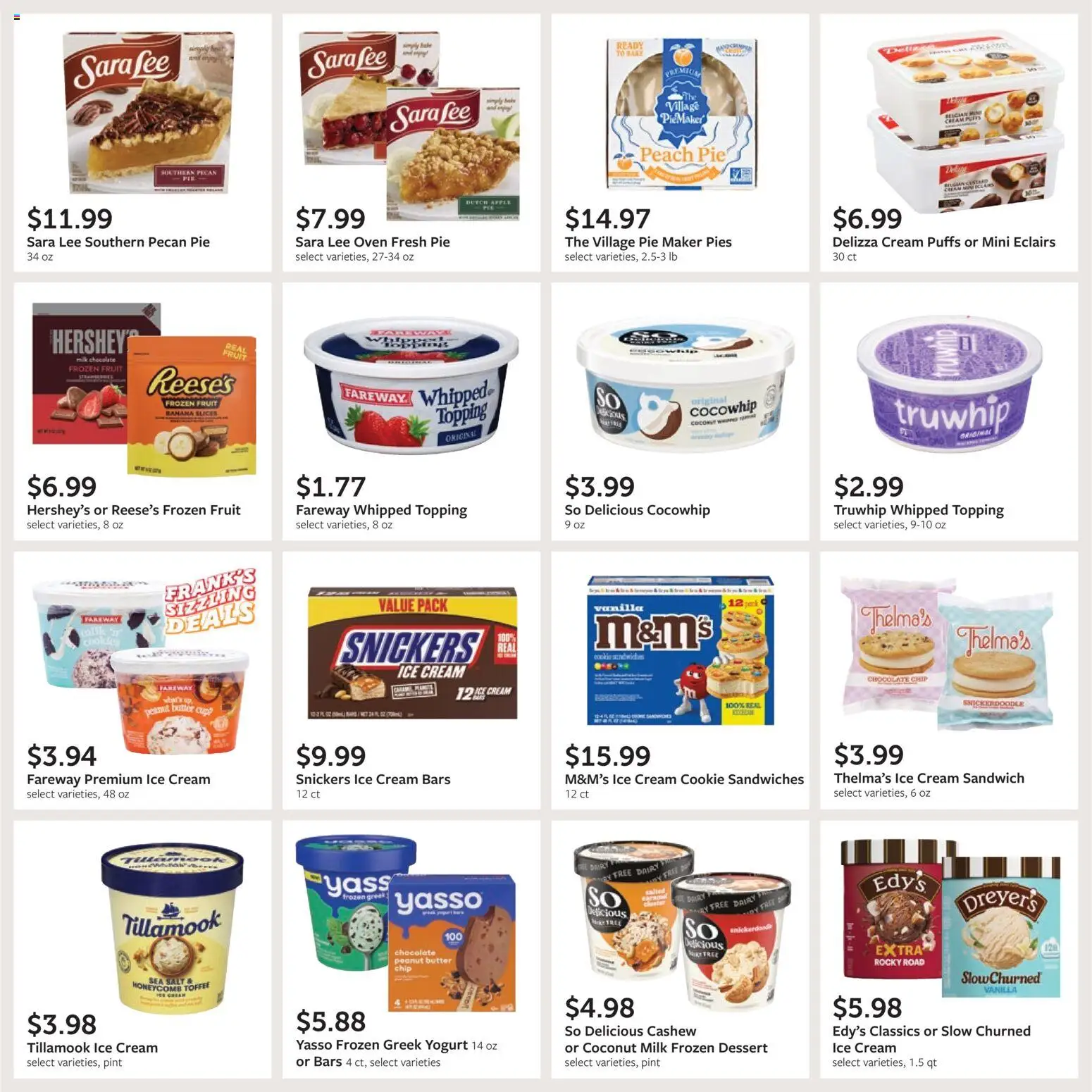 Fareway Monthly Ad - valid from 30.03.2026 | Page: 28 | Products: Milk, Chocolate, Peach Pie, Oven