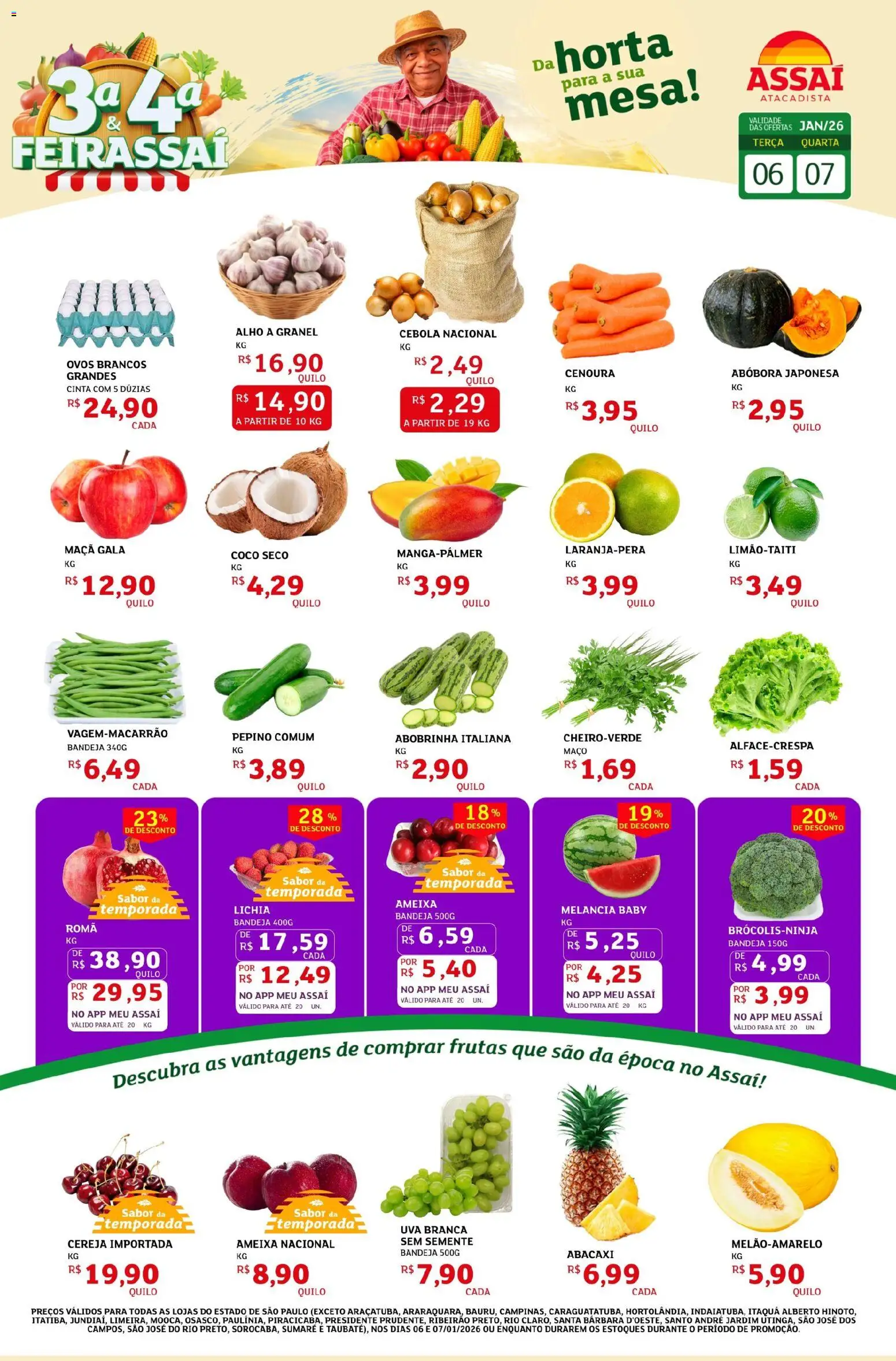 Assaí Atacadista Folheto - válido de 06.01.2026 | Página: 1 | Produtos: Coco, Abóbora, Ovos, Ameixa