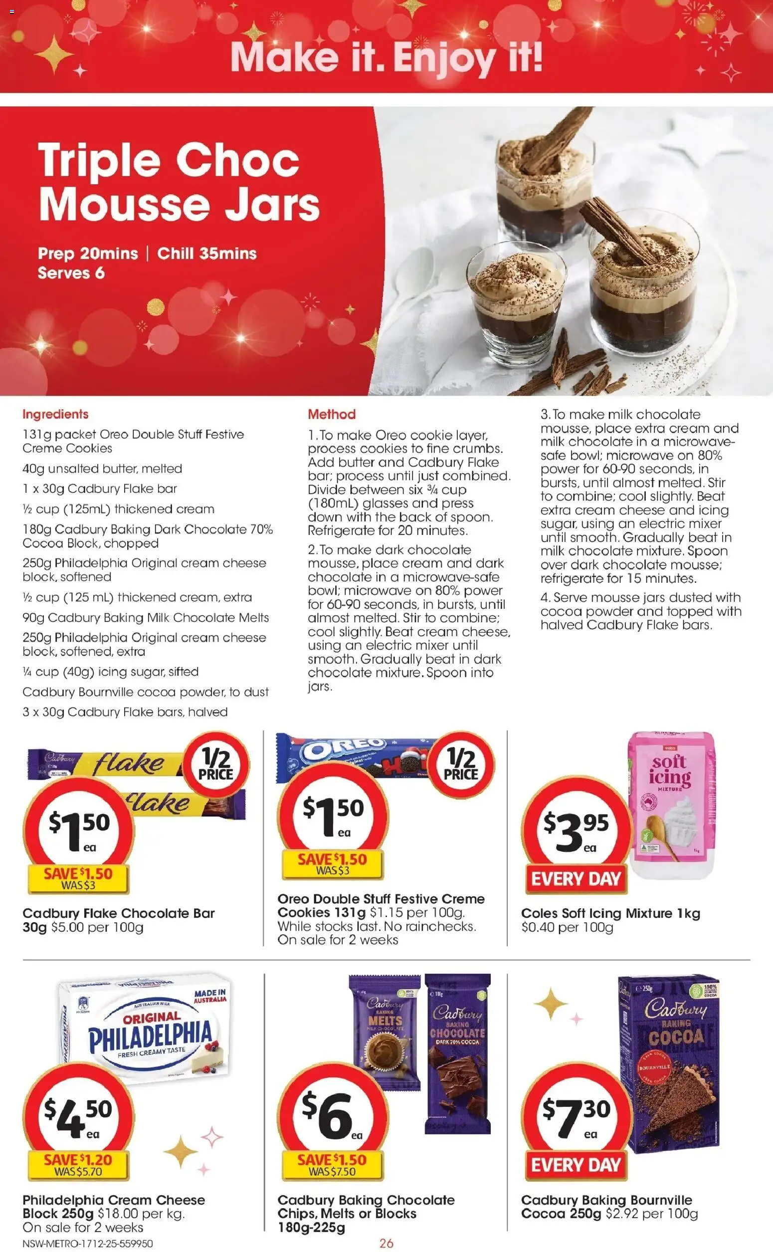 Coles catalogue - valid from 17.12.2025 | Page: 26 | Products: Butter, Cream, Glasses, Microwave