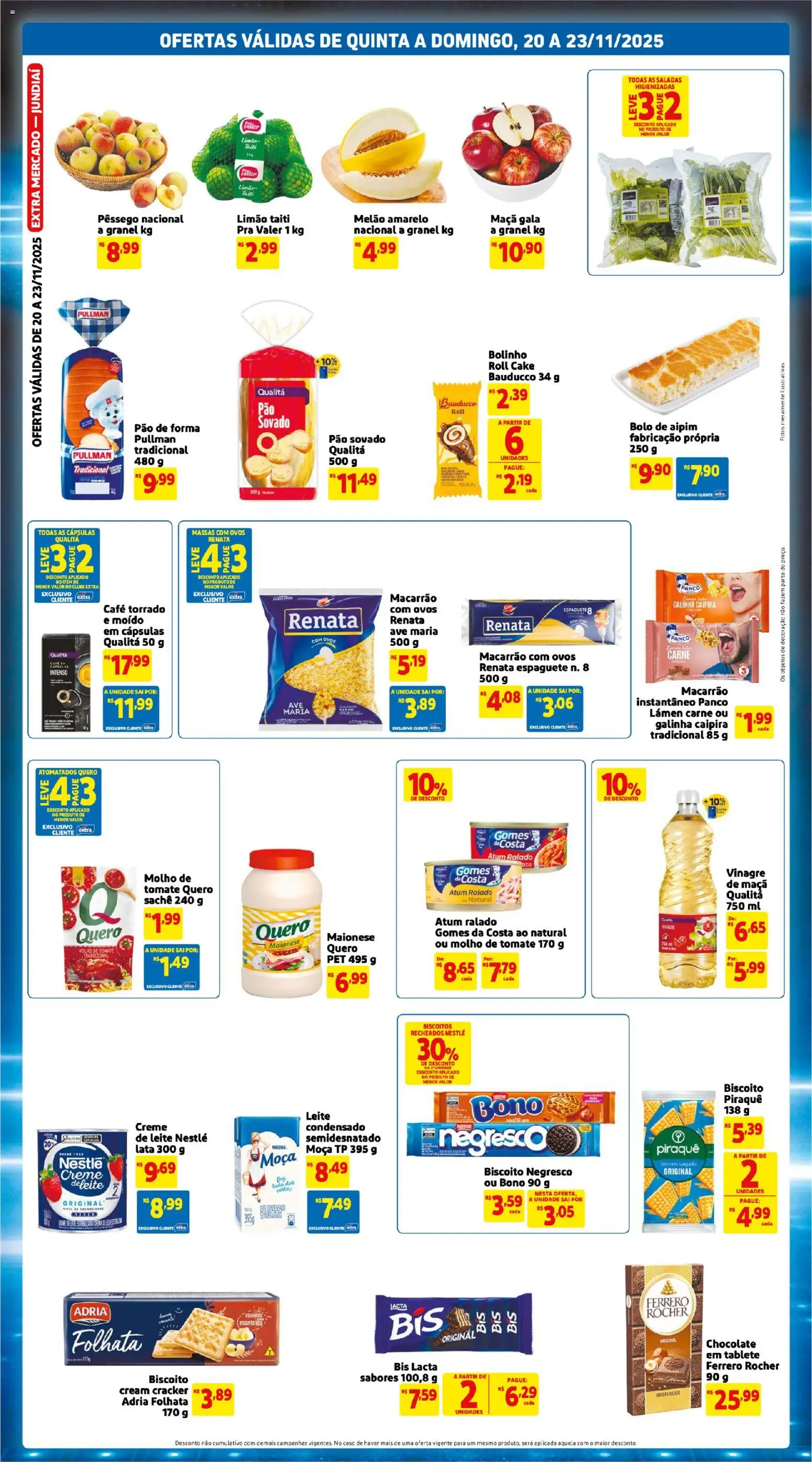 Extra Folheto - válido de 20.11.2025 | Página: 2 | Produtos: Espaguete, Molho de tomate, Café, Atum