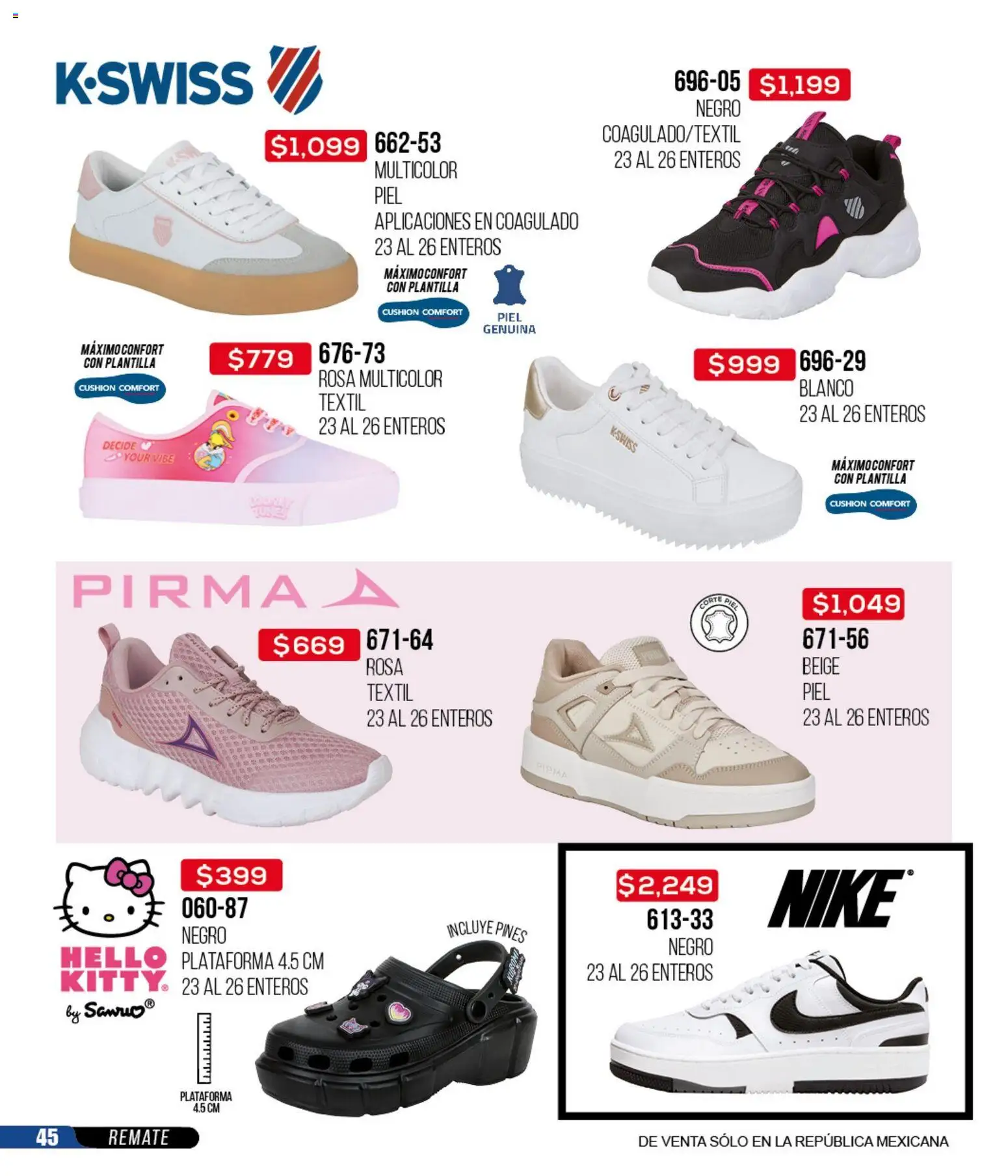 Nuevas ofertas de Cklass válidas en toda la República Mexicana desde el 14.04.2026. ¡Encuentra las mejores ofertas en Cklass catálogo 3X2 Digital Calzado! | Página: 46