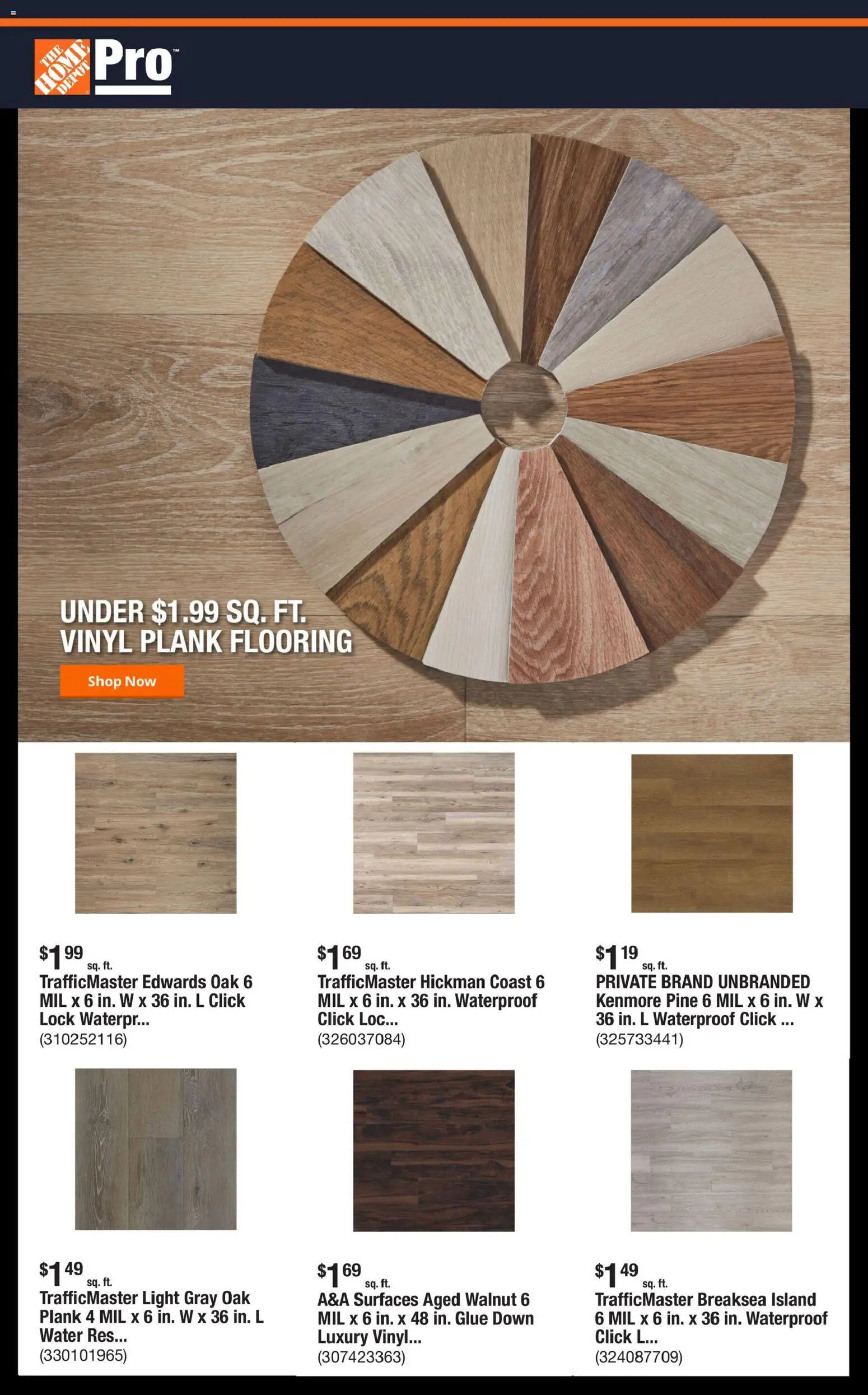 Home Depot Shop Pro Ad - PA - valid from 29.12.2025 | Page: 1 | Products: Water