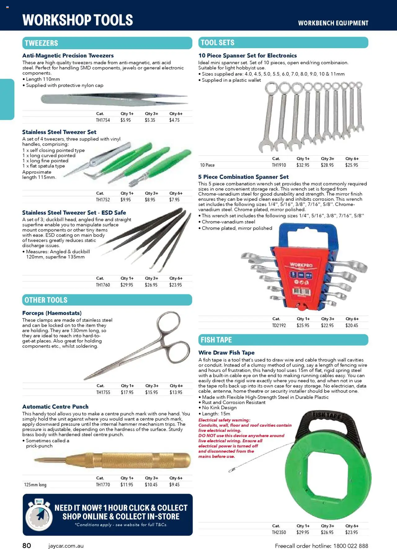 Jaycar catalogue - valid from 09.07.2025 | Page: 80 | Products: Mirror, Wallet, Safe, Tools